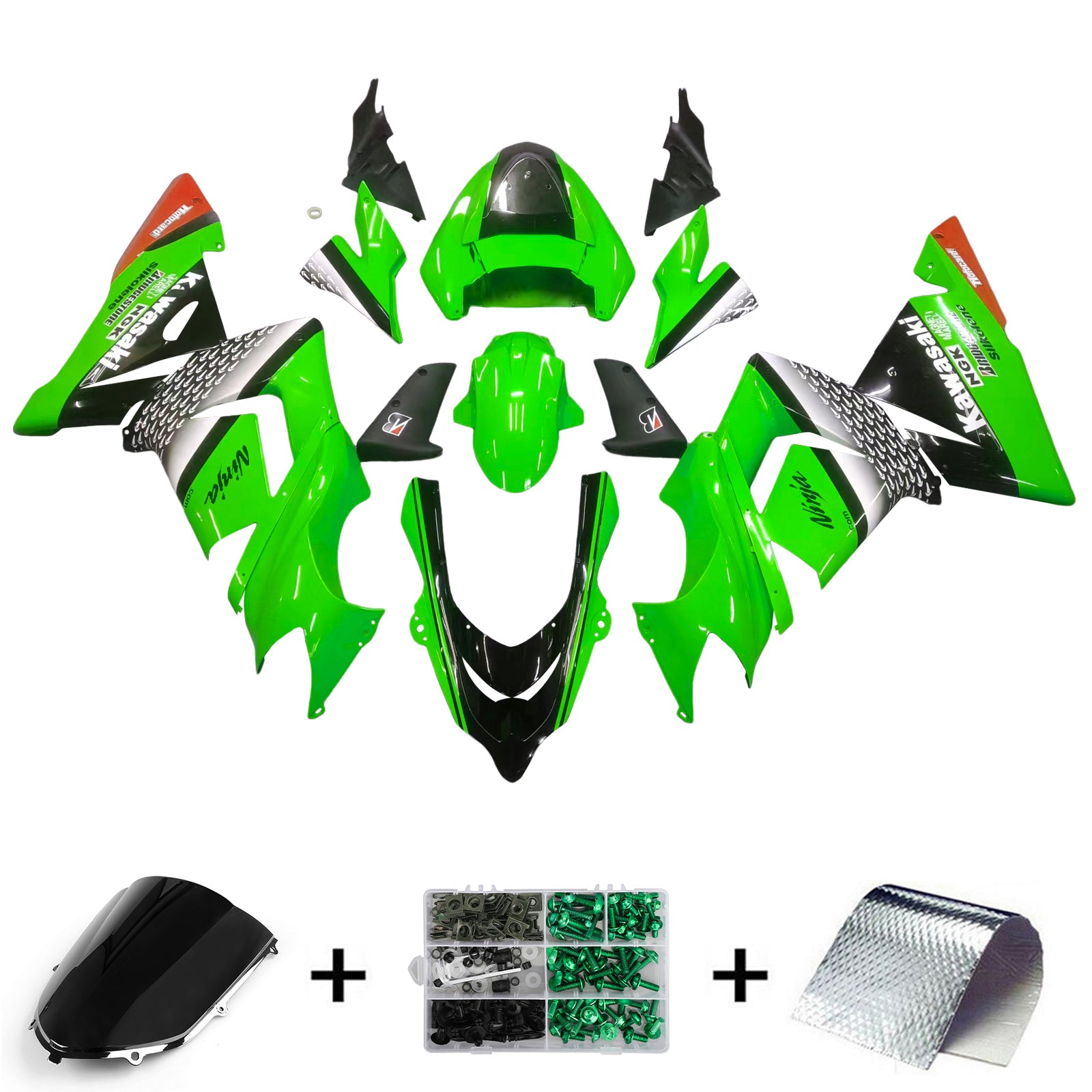 Kit Carenado Para Kawasaki ZX10R 2004-2005 Genérico