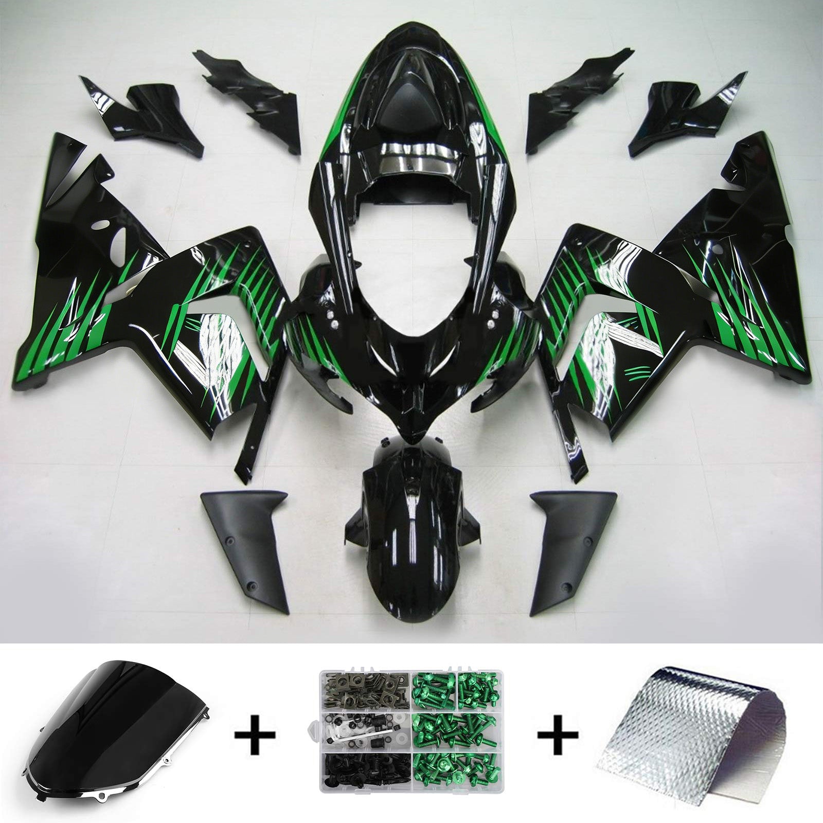 Kit Carenado Para Kawasaki ZX10R 2004-2005 Genérico