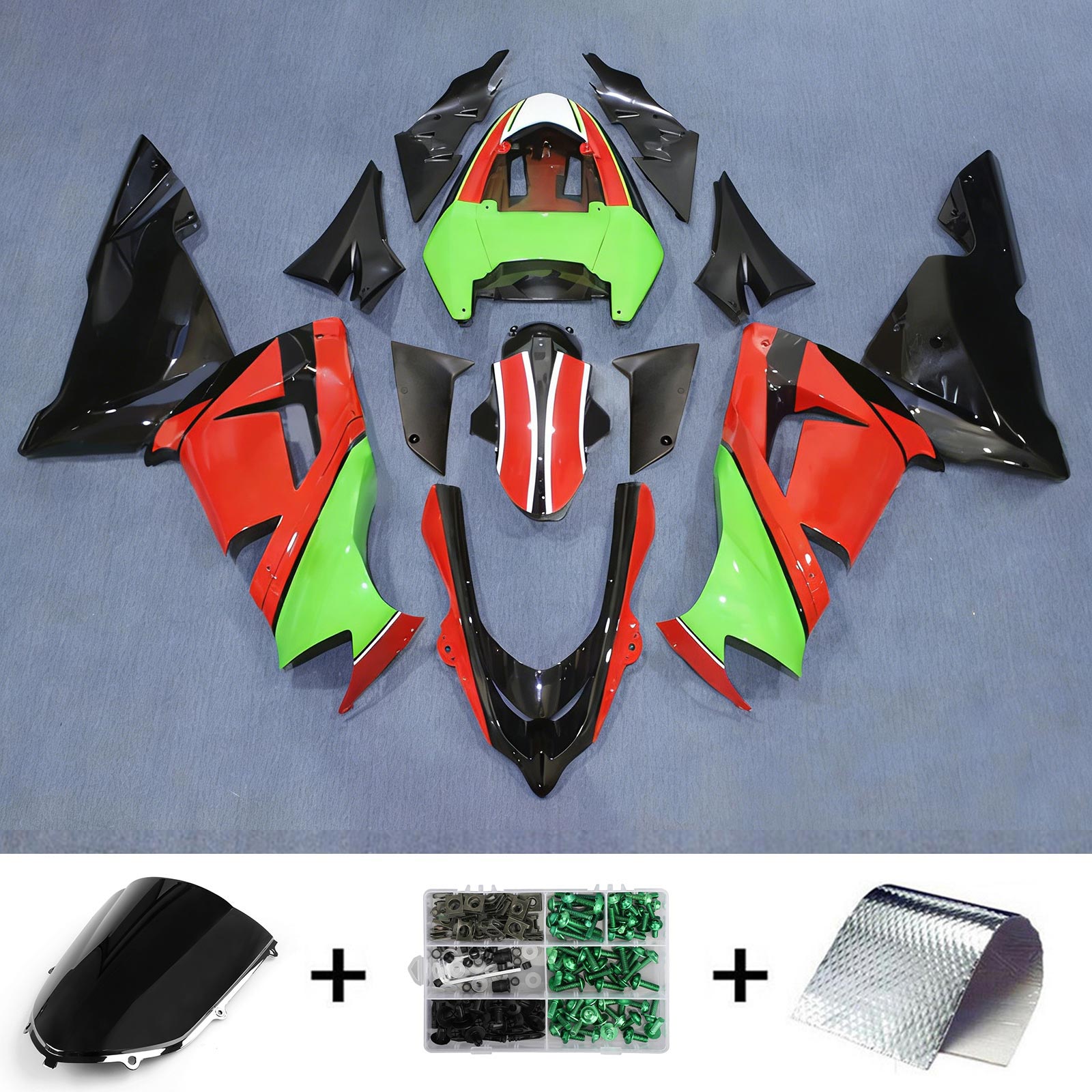 Kawasaki ZX10R 2004-2005 Fairing Kit Bodywork Plastic ABS