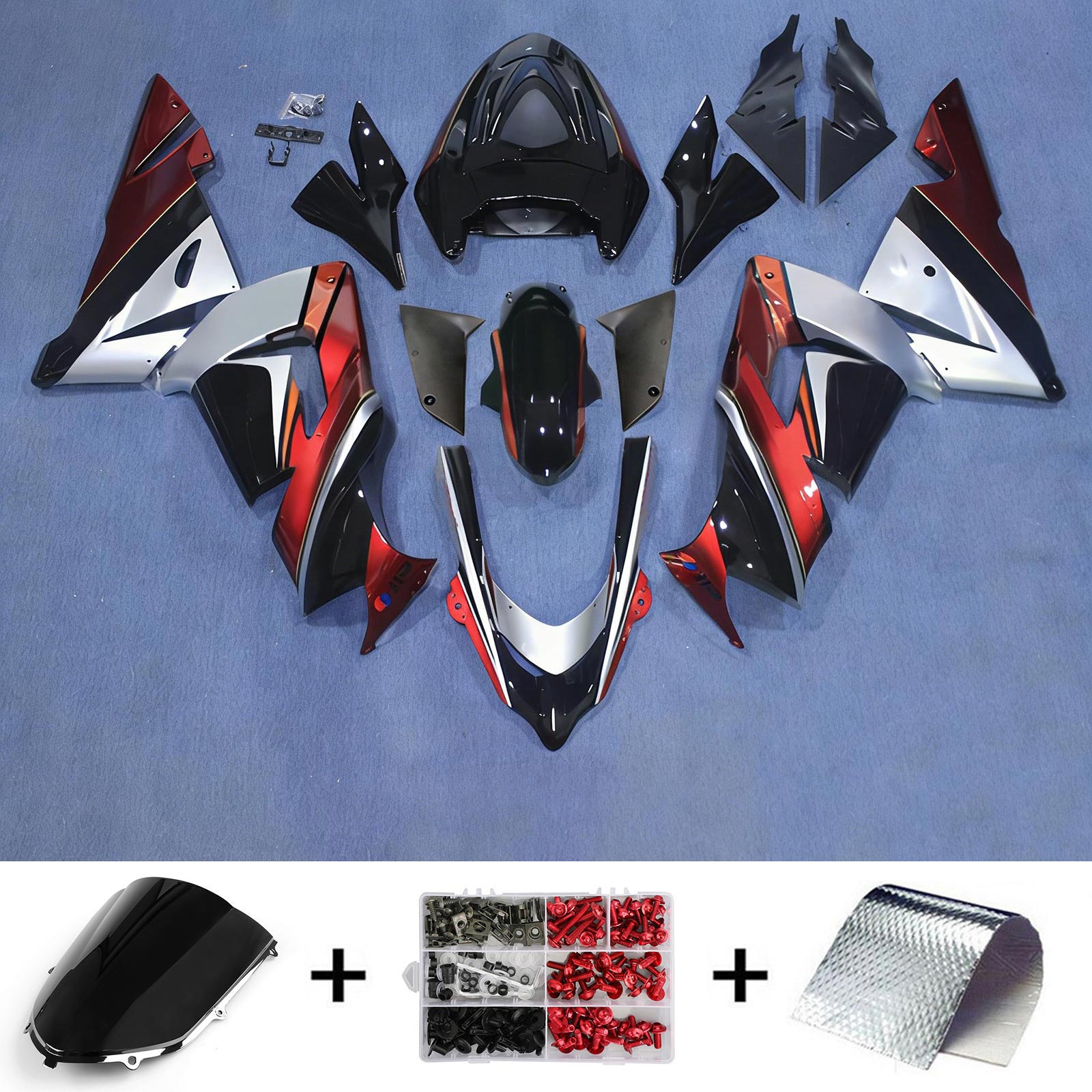 Kawasaki ZX10R 2004-2005 Fairing Kit Bodywork Plastic ABS