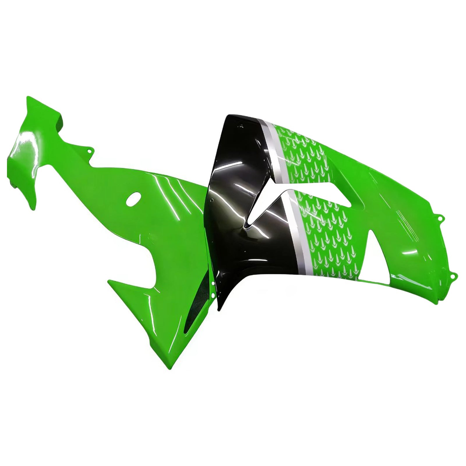 Fairings 2006-2007 Kawasaki ZX 10R Green Black No.56 Nakano Generic