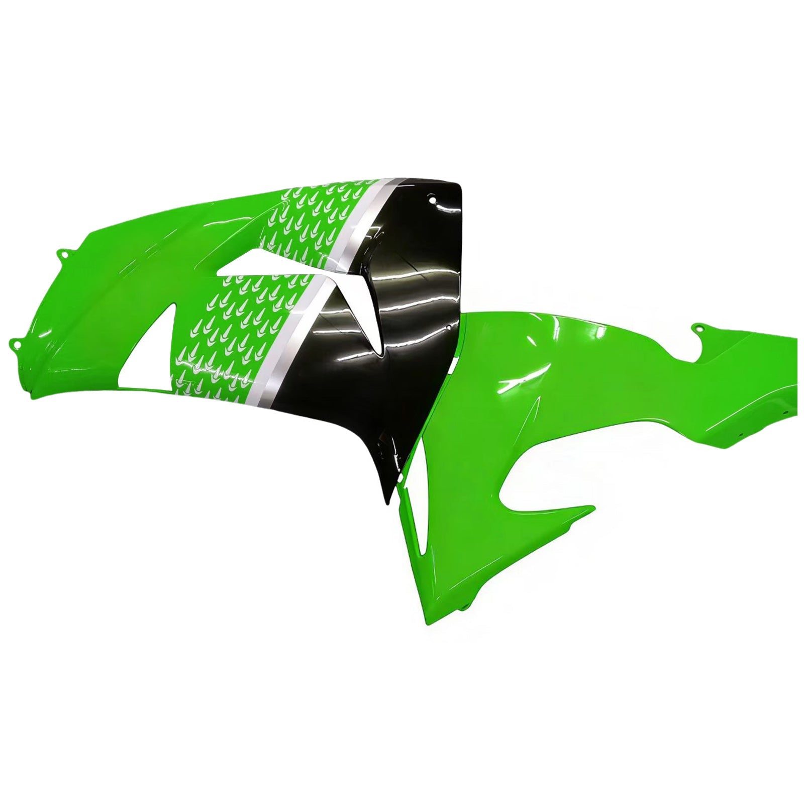 Fairings 2006-2007 Kawasaki ZX 10R Green Black No.56 Nakano Generic