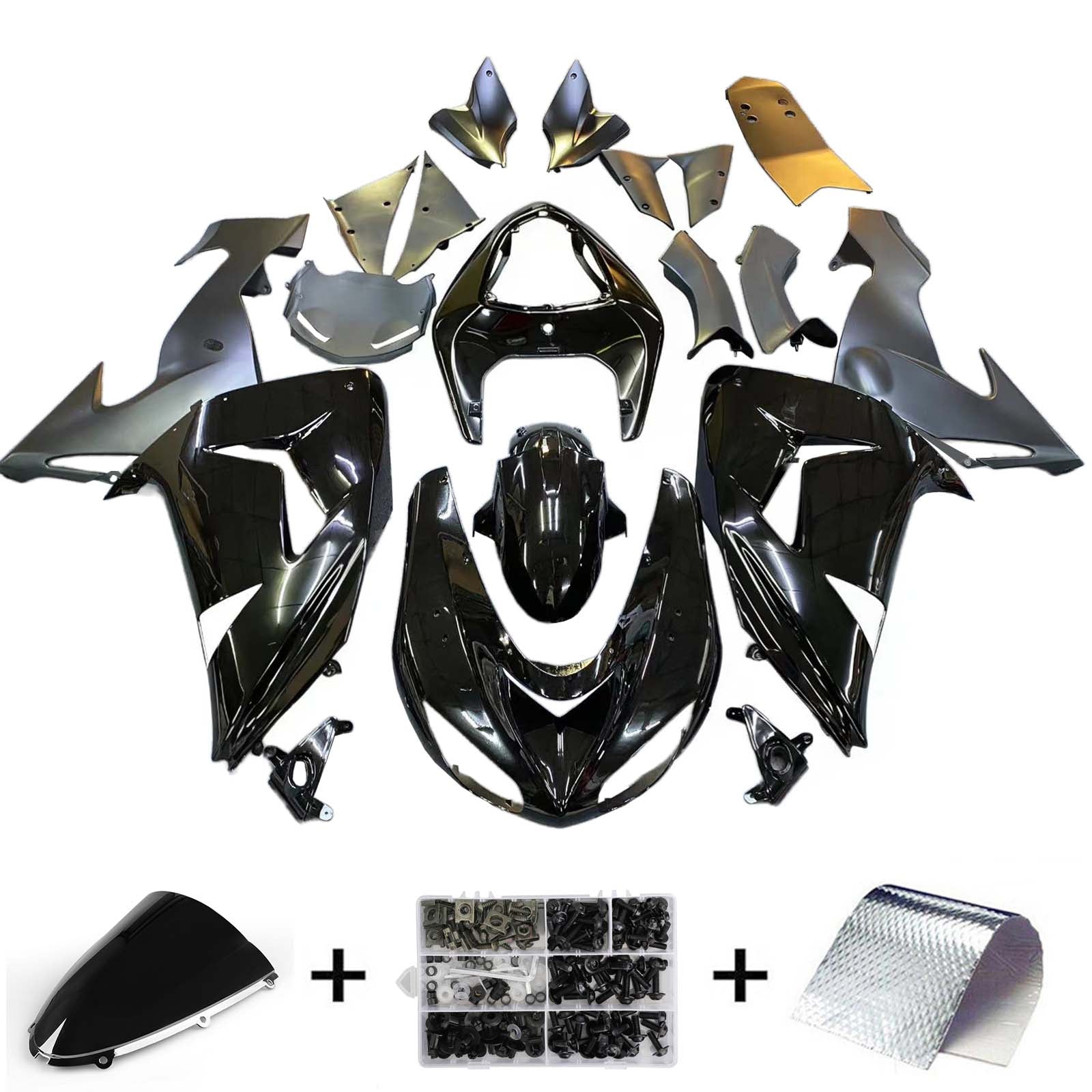 Fairings 2006-2007 Kawasaki ZX 10R Black Ninja Generic
