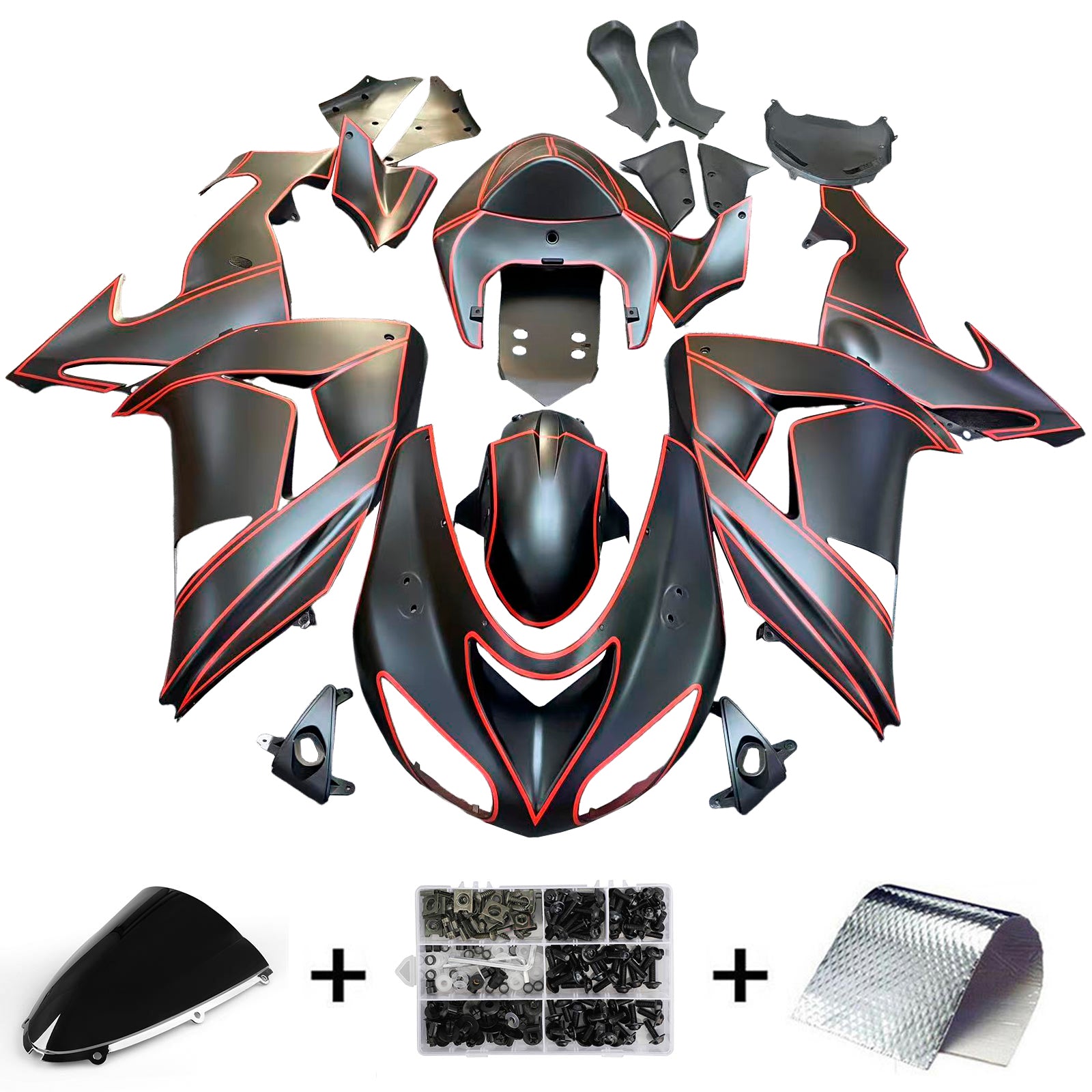 Kawasaki ZX10R 2006-2007 Fairing Kit Bodywork Plastic ABS