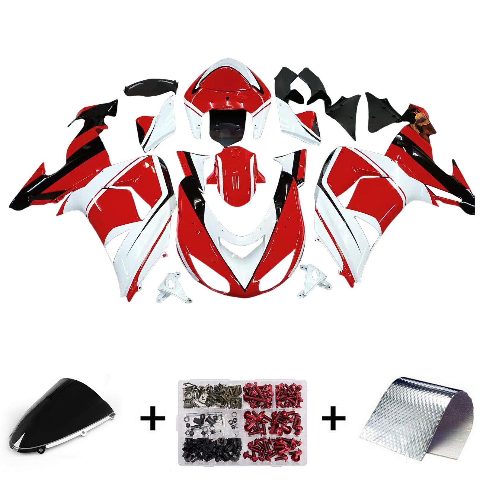 Injection Fairing Kit Bodywork Plastic ABS fit For Kawasaki ZX10R 2006-2007