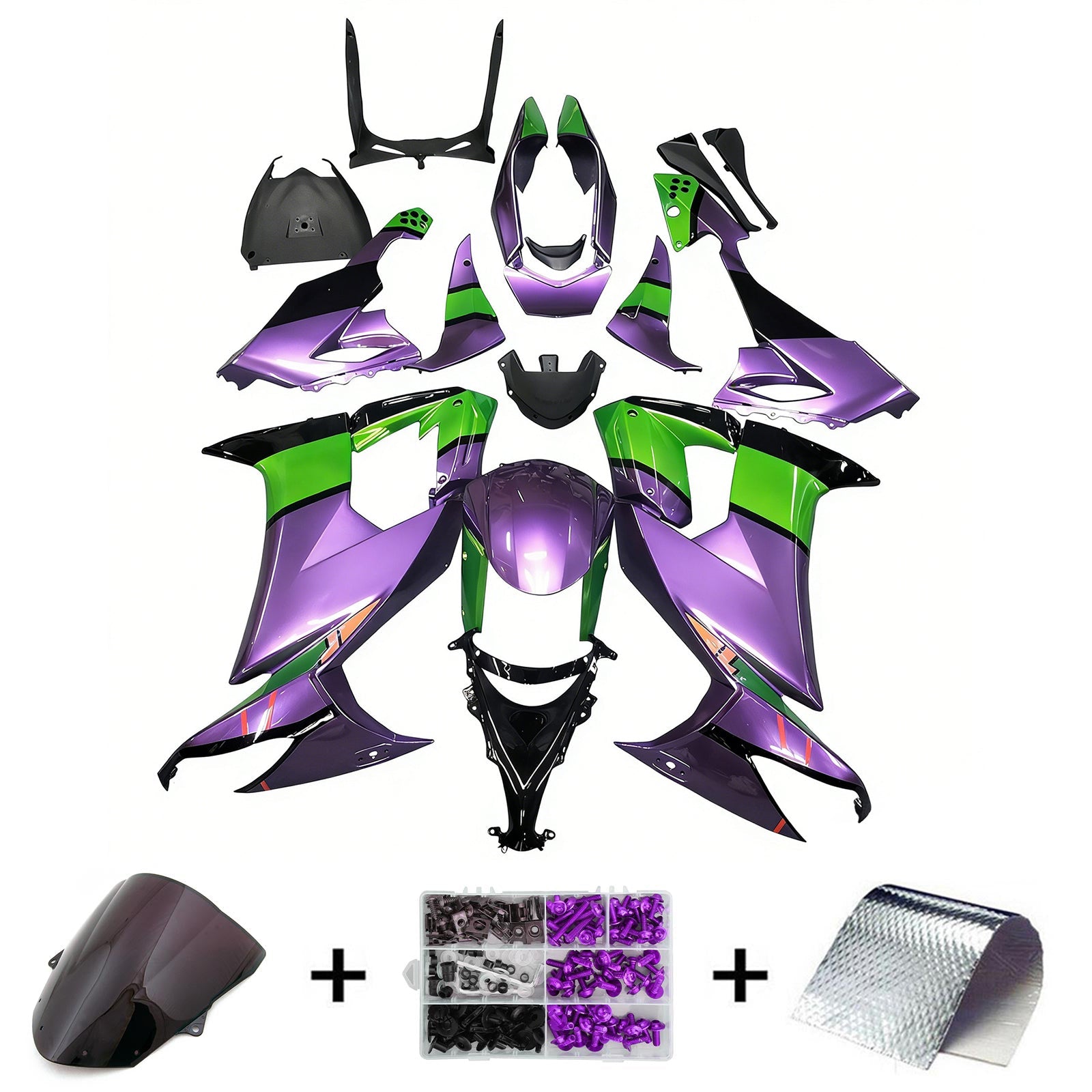 Kawasaki ZX10R 2008-2010 Fairing Kit Bodywork Plastic ABS