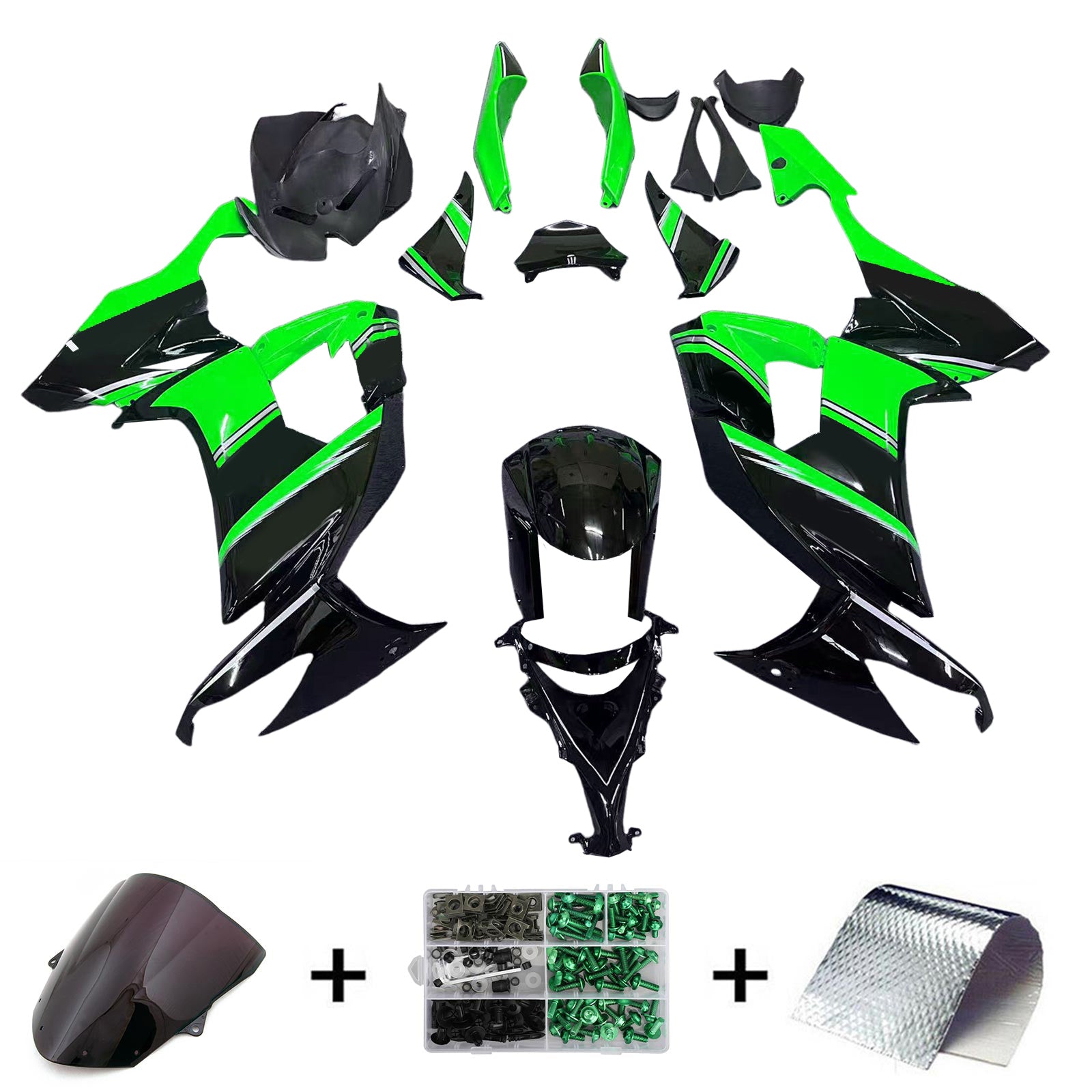 Kawasaki ZX10R 2008-2010 Fairing Kit Bodywork Plastic ABS