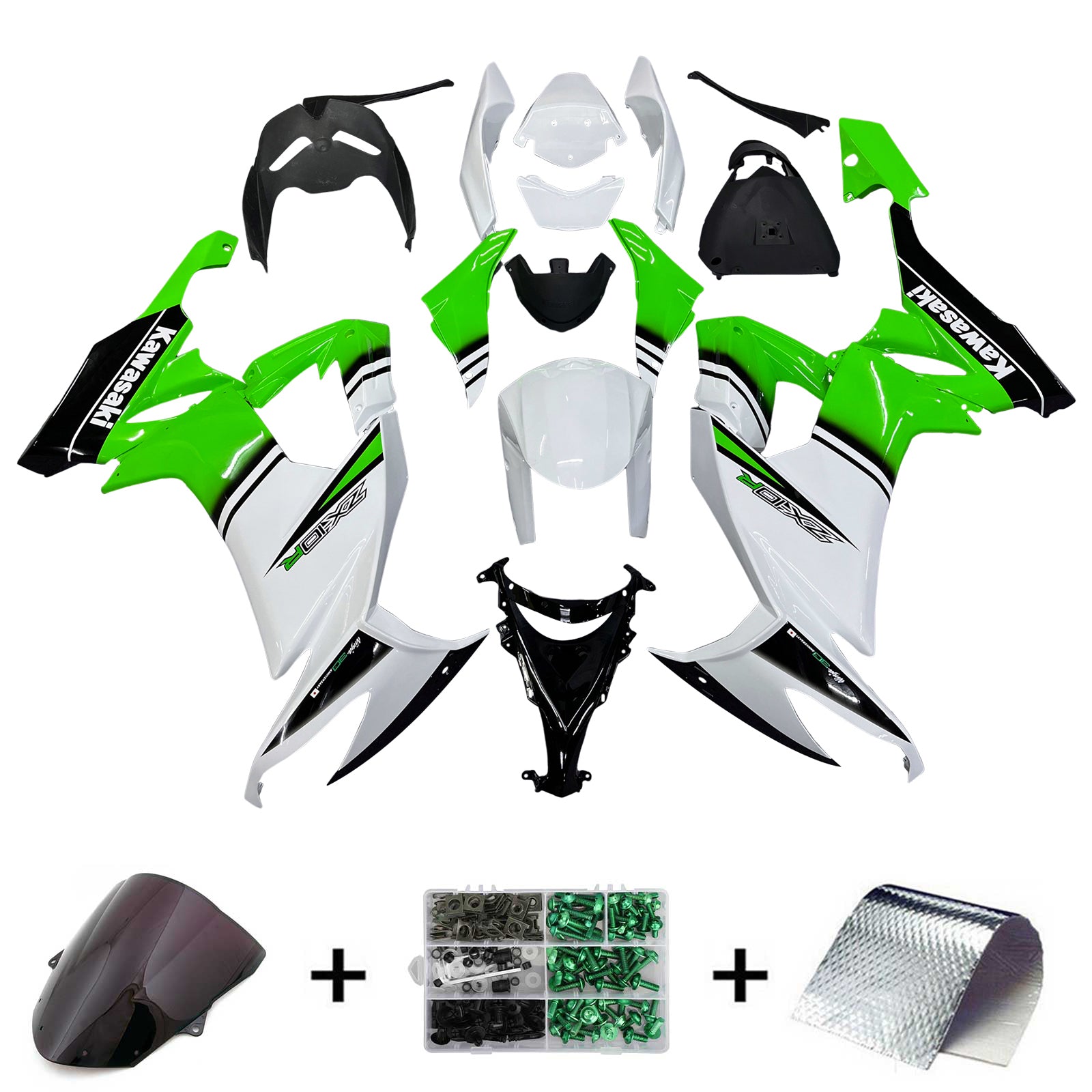 Kawasaki ZX10R 2008-2010 Fairing Kit Bodywork Plastic ABS