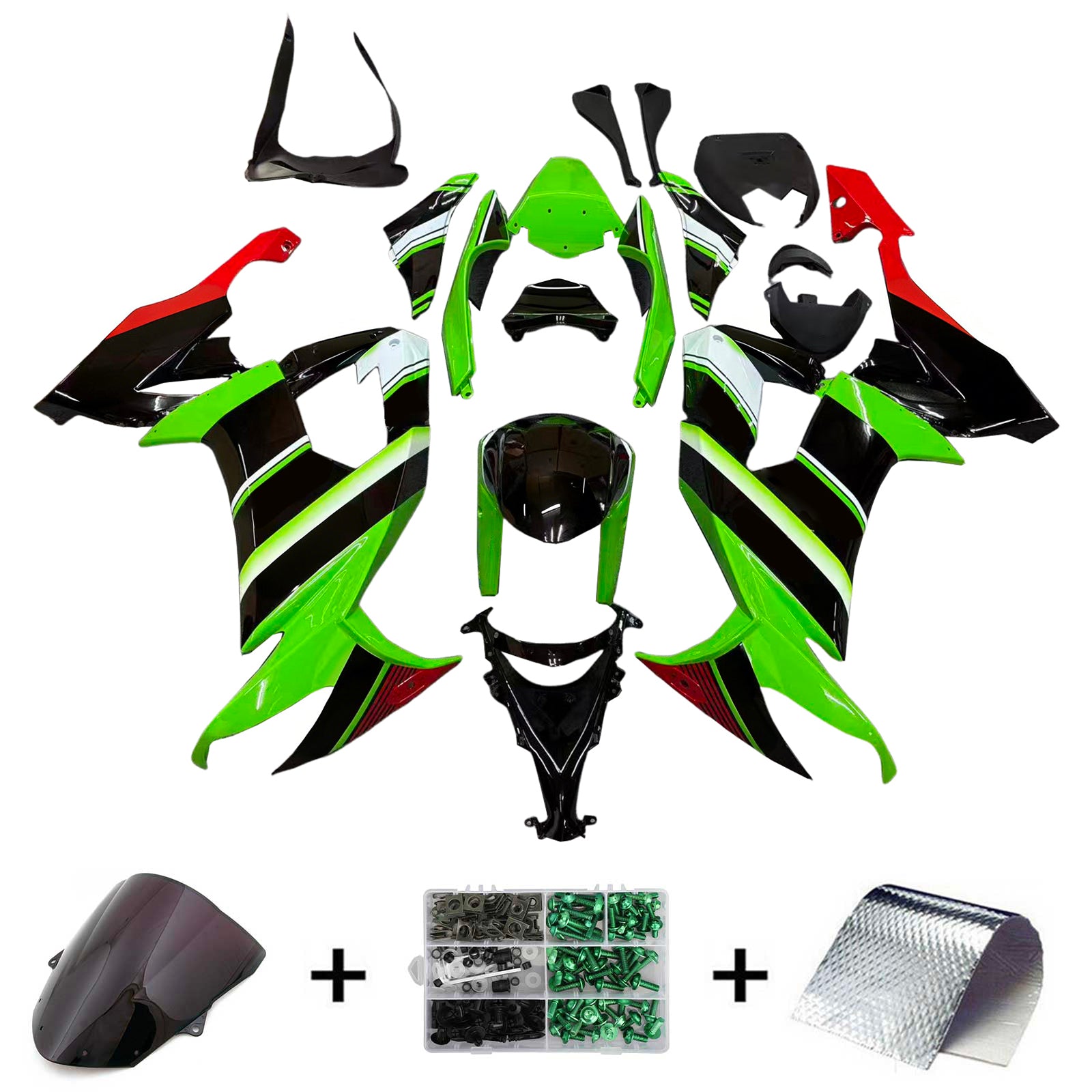 Kawasaki ZX10R 2008-2010 Fairing Kit Bodywork Plastic ABS