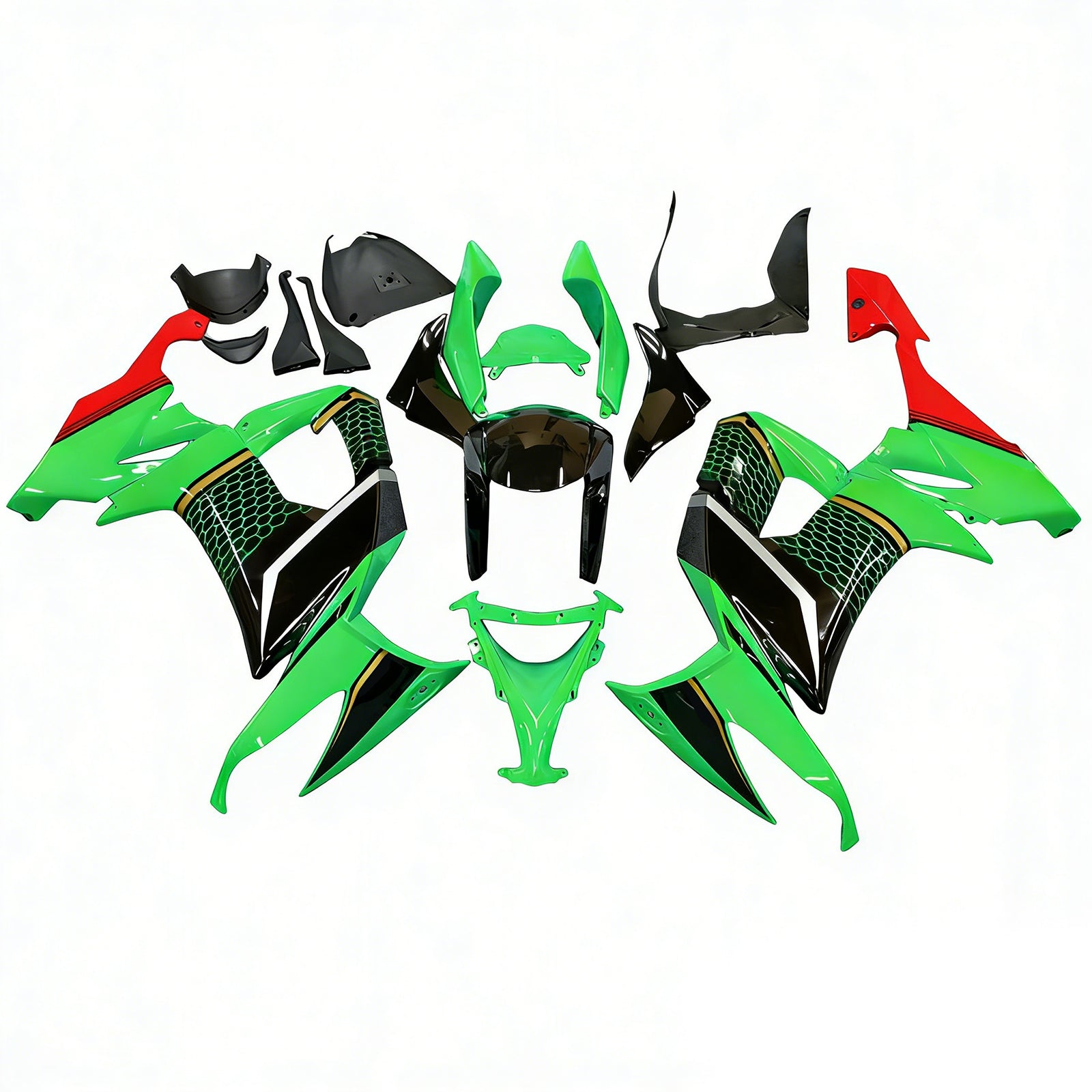 Kawasaki ZX10R 2008-2010 Fairing Kit Bodywork Plastic ABS