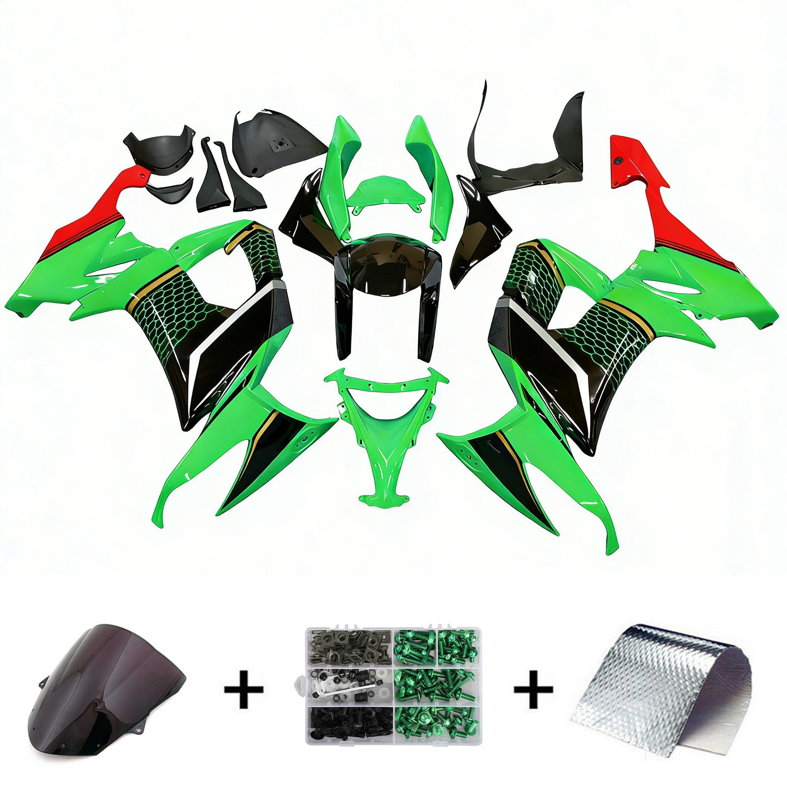 Kawasaki ZX10R 2008-2010 Fairing Kit Bodywork Plastic ABS