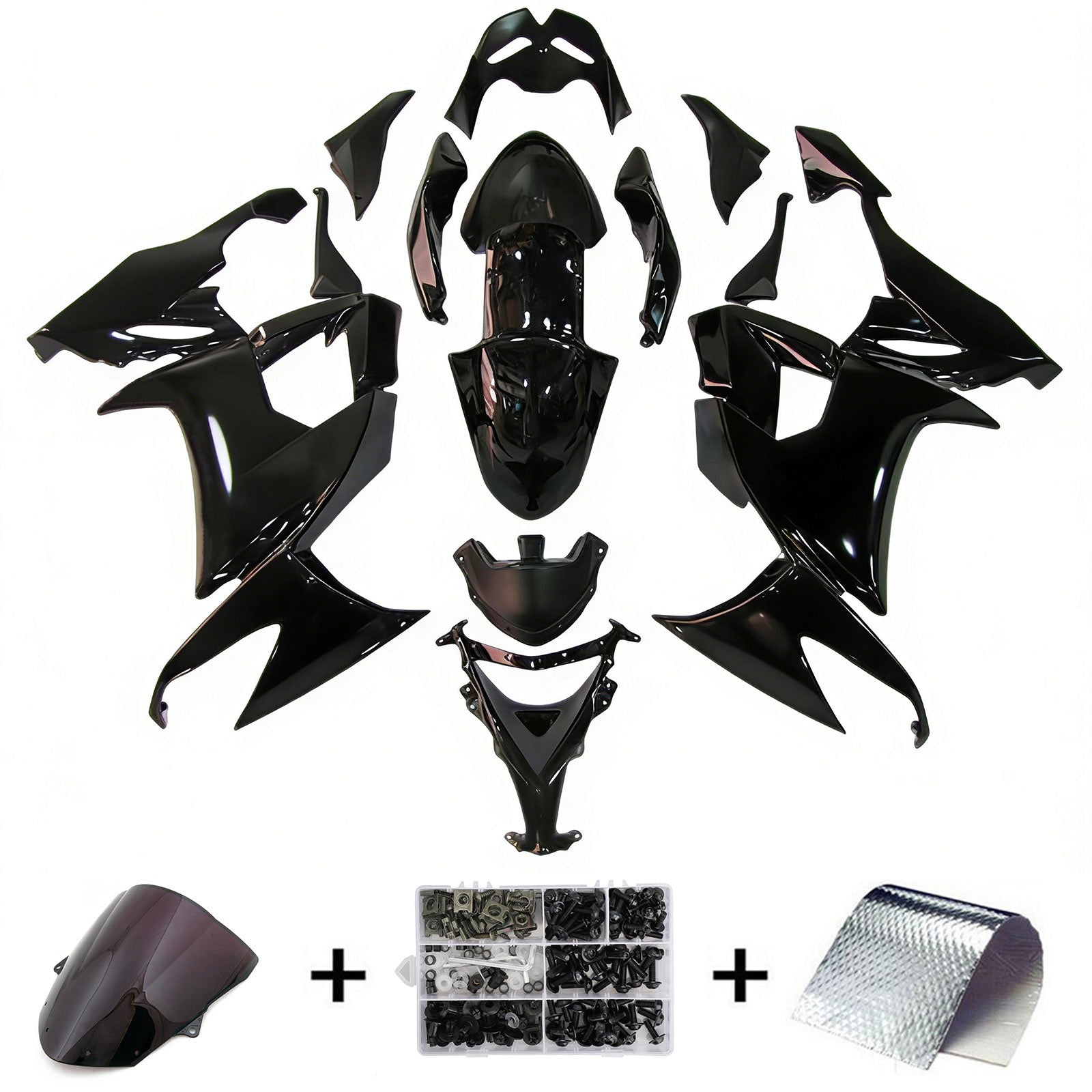 Kawasaki ZX10R 2008-2010 Fairing Kit Bodywork Plastic ABS