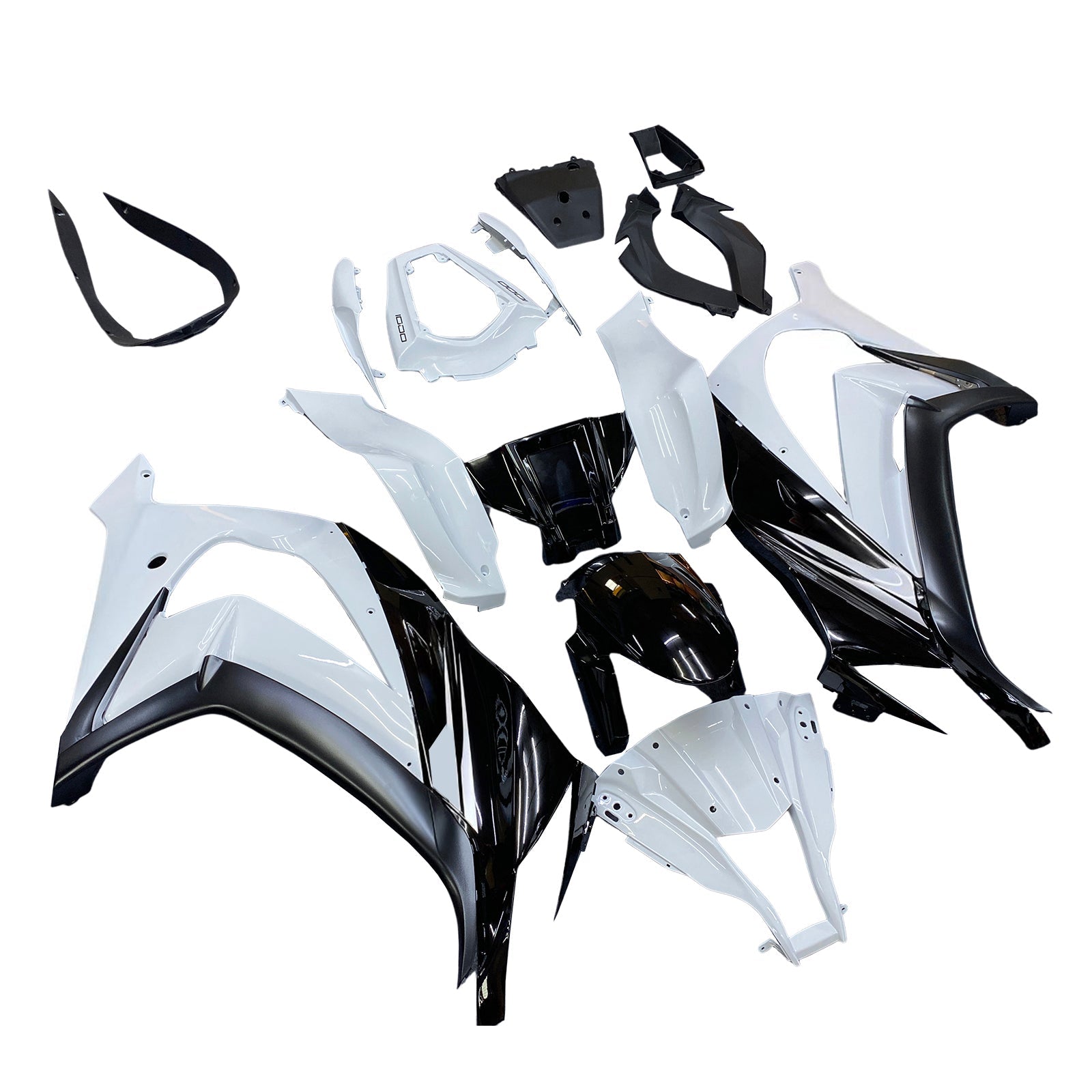 Fairings 2011-2015 Plastics Kawasaki ZX10R Ninja White ZX10R Generic
