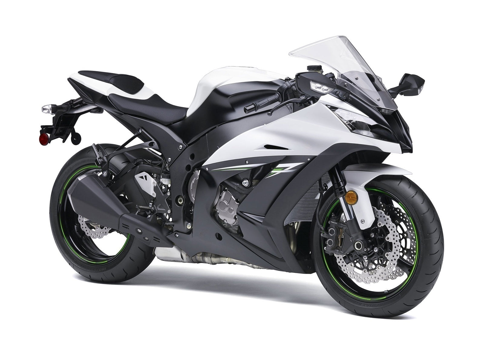 Fairings 2011-2015 Plastics Kawasaki ZX10R Ninja White Black ZX10R Generic