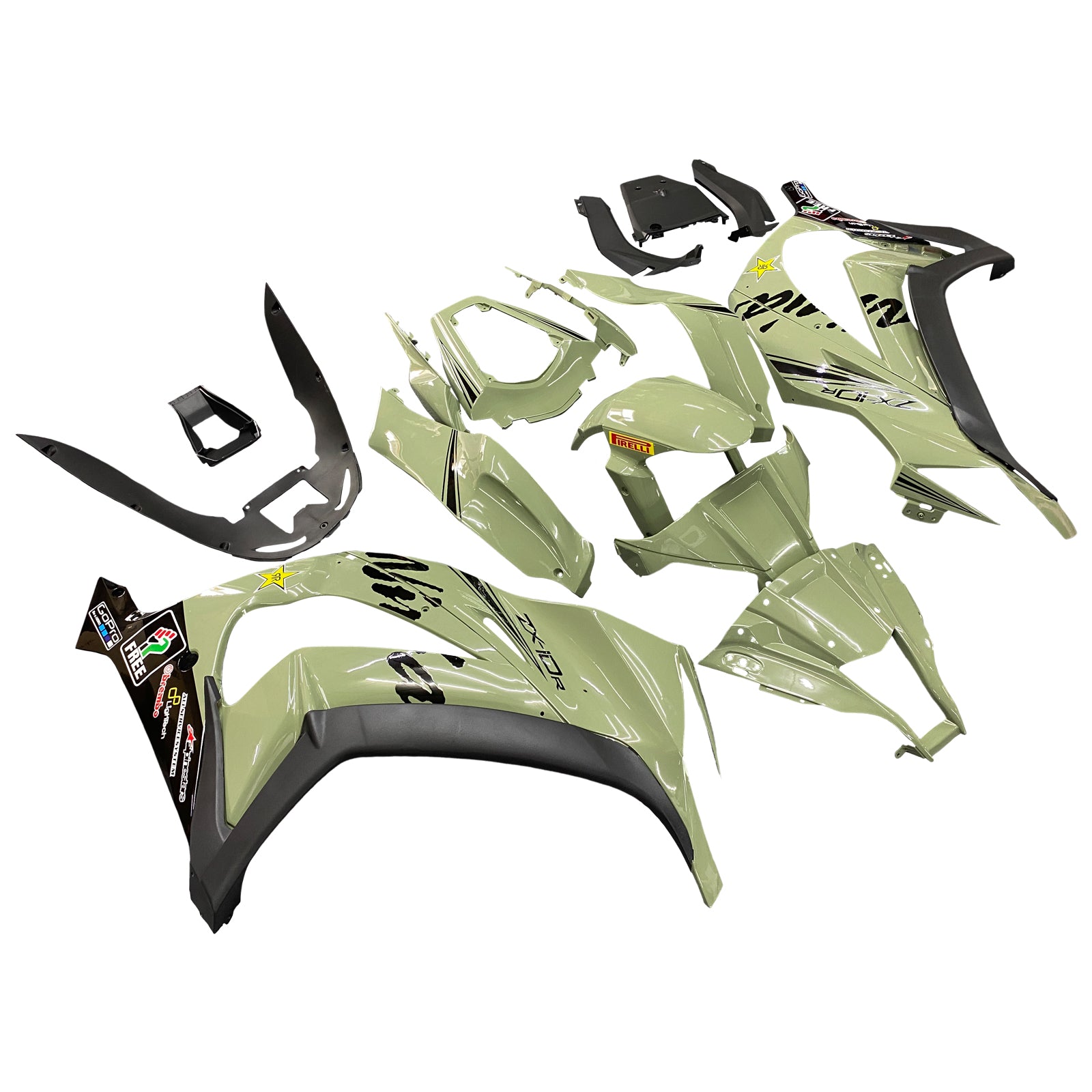 Kawasaki ZX10R 2011-2015 Fairing Kit Bodywork Plastic ABS