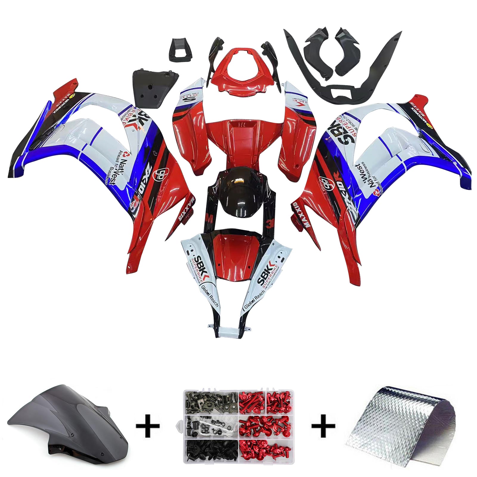 Kawasaki ZX10R 2011-2015 Fairing Kit Bodywork Plastic ABS