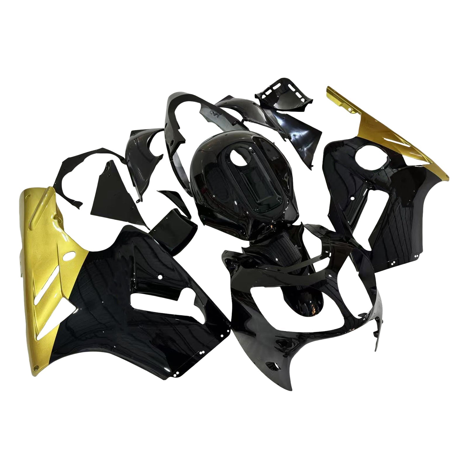 Fairings 2000-2001 Kawasaki ZX12R Black & Gold ZX12R Generic