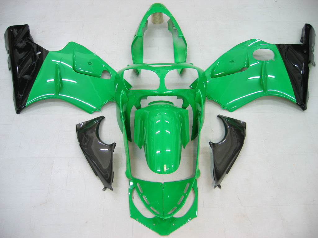 Fairings 2000-2001 Kawasaki ZX12R Green & Black ZX12R Generic