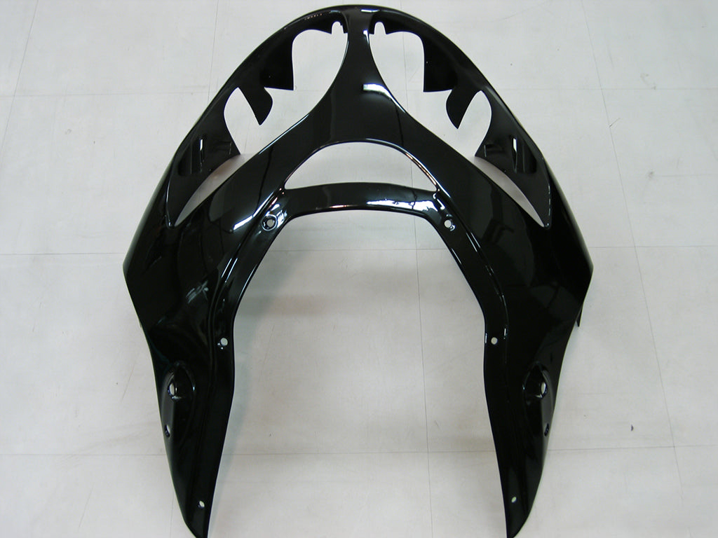 Fairings 2000-2001 Kawasaki ZX12R Black White West Generic