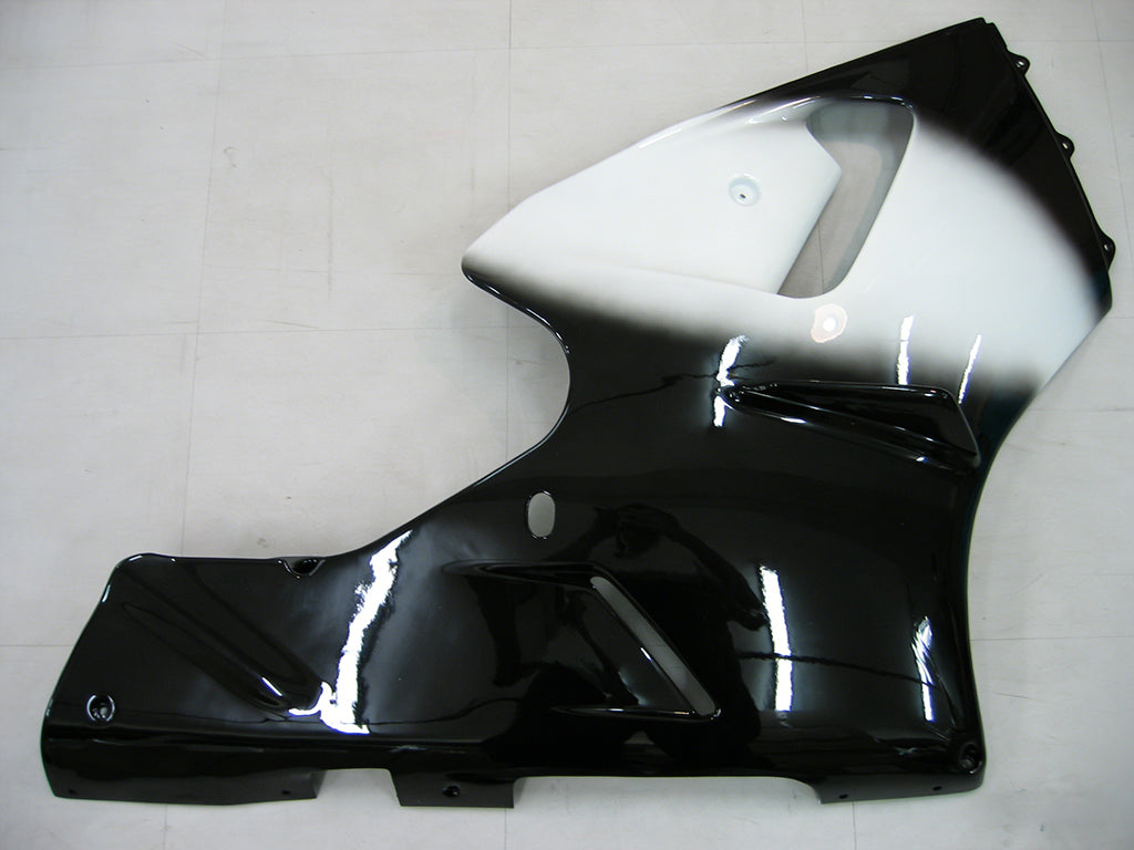 Fairings 2000-2001 Kawasaki ZX12R Black White West Generic
