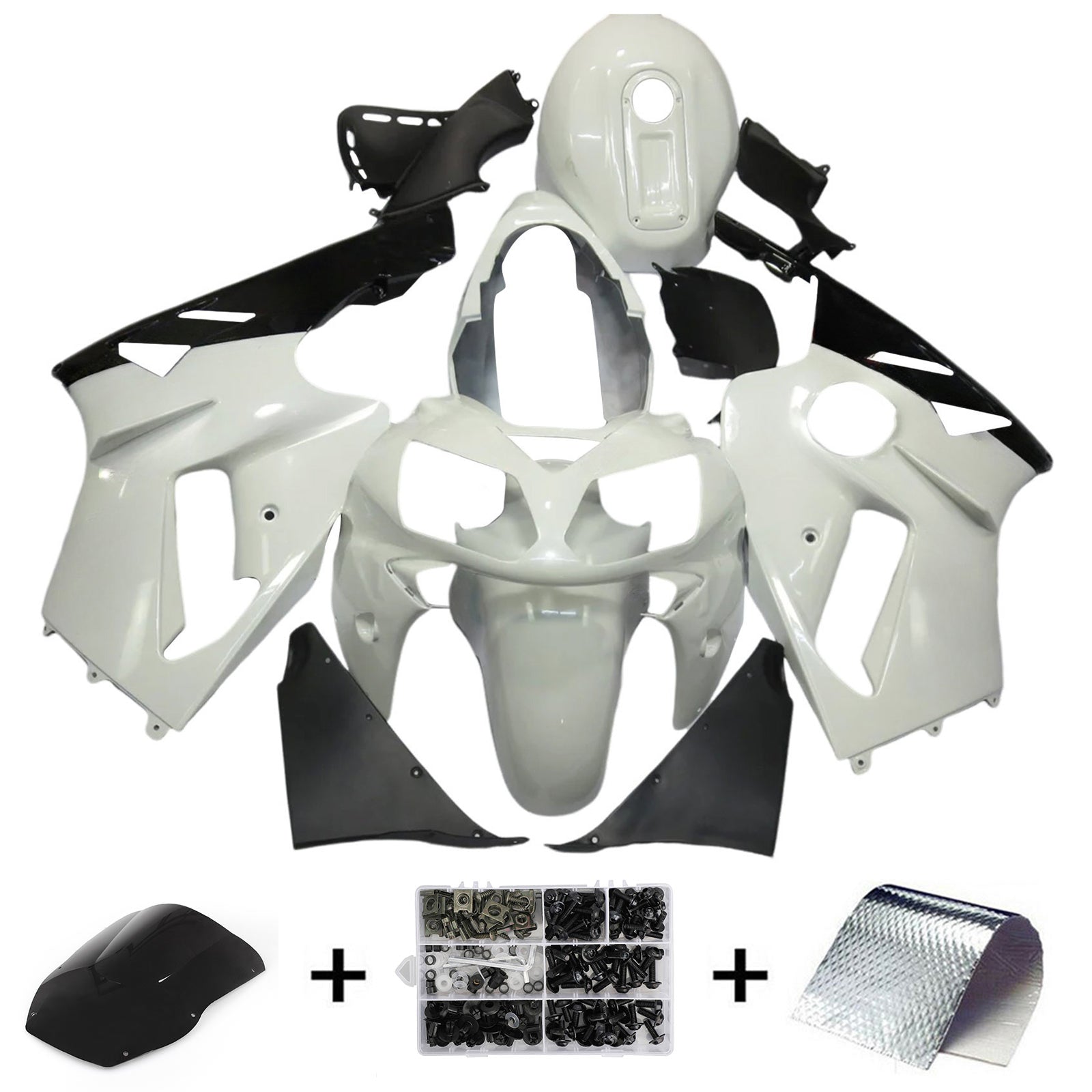 Kawasaki ZX12R 2000-2001 Fairing Kit Bodywork Plastic ABS