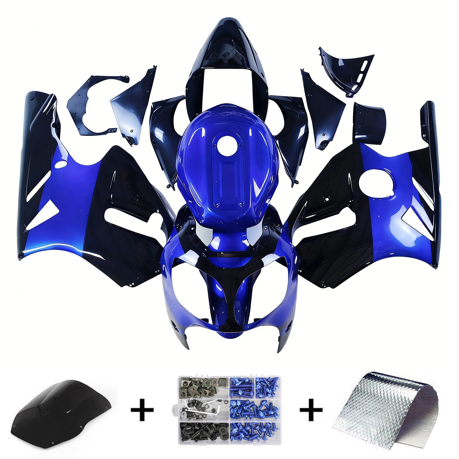 Kawasaki ZX12R 2000-2001 Fairing Kit Bodywork Plastic ABS