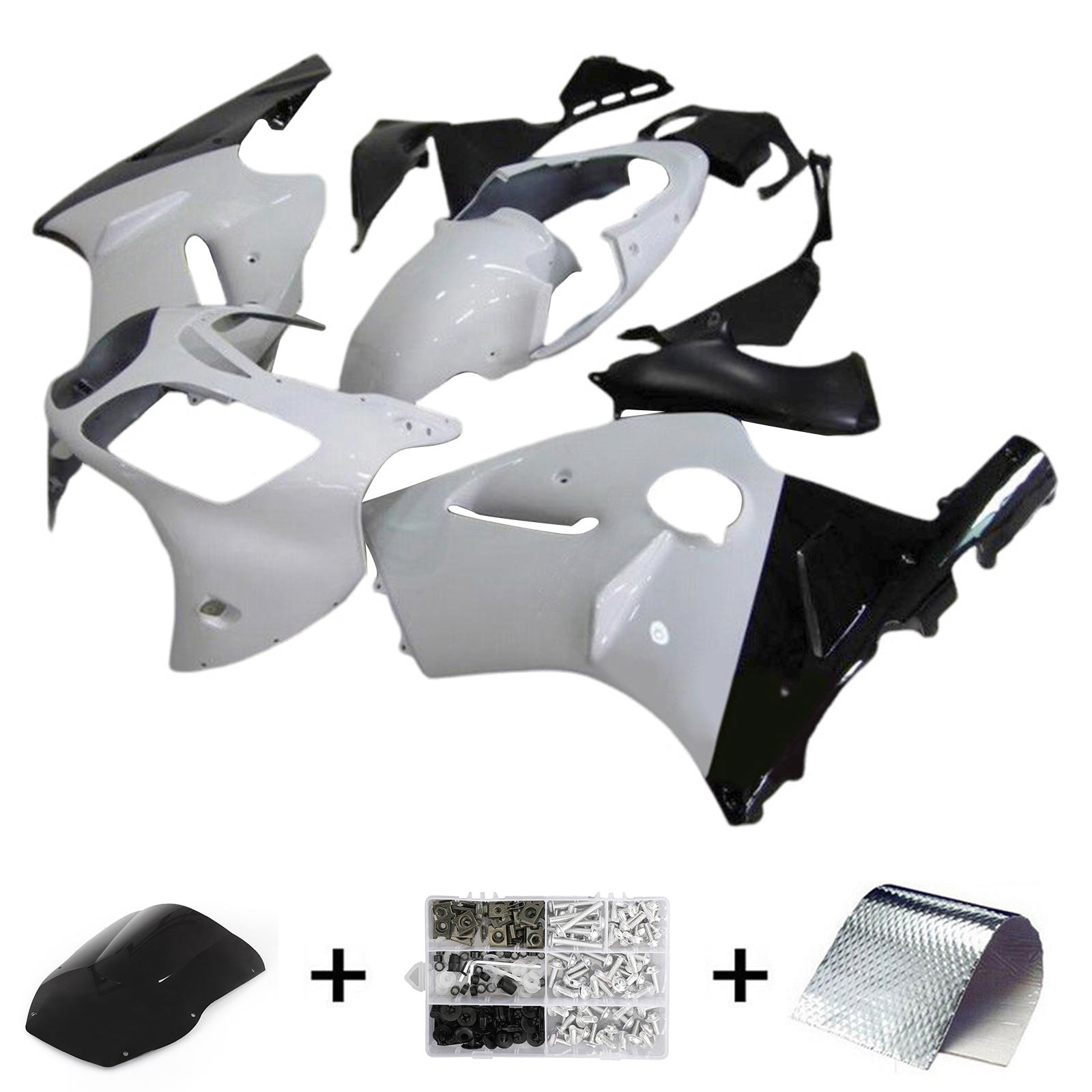 Kawasaki ZX12R 2000-2001 Fairing Kit Bodywork Plastic ABS