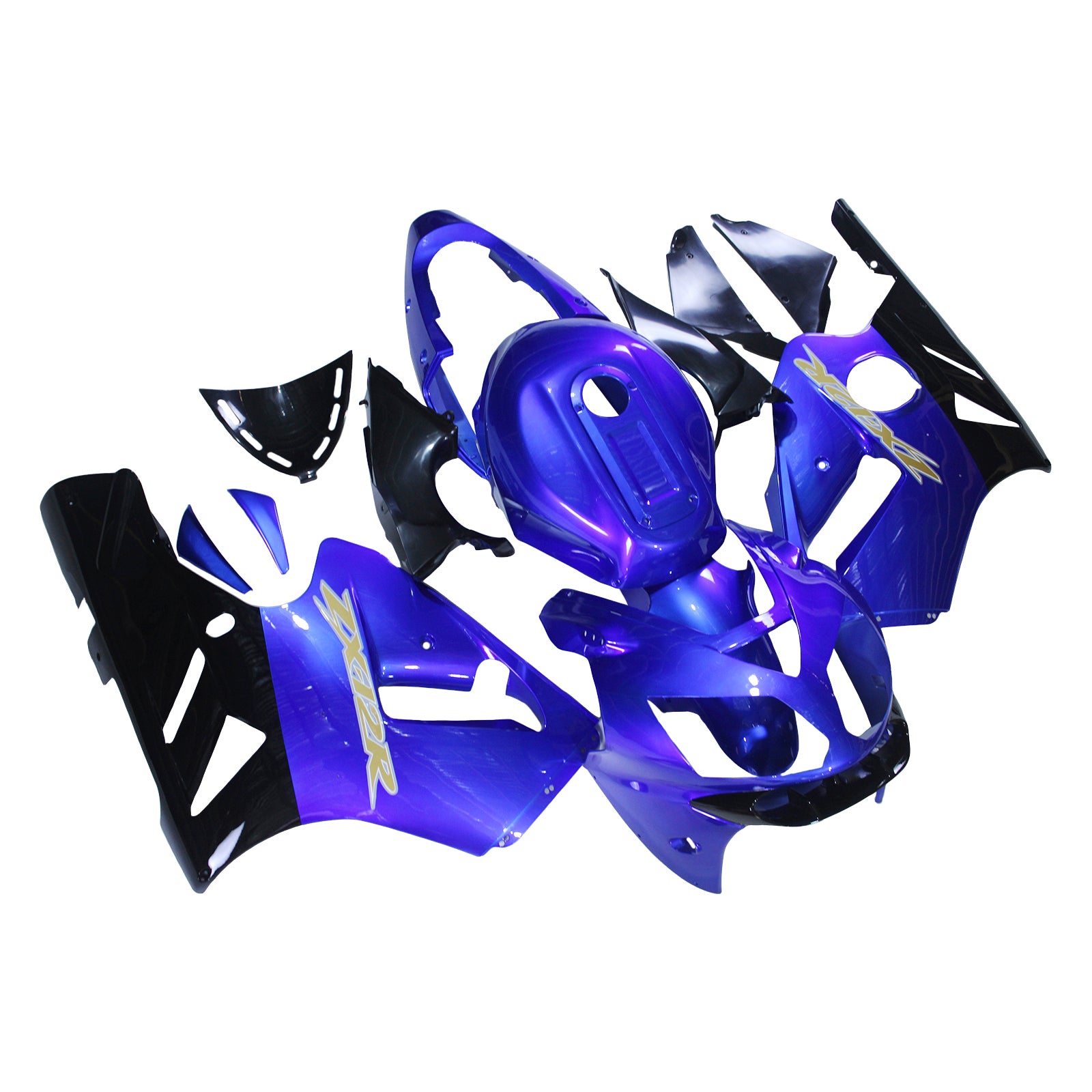 Fairings Kawasaki ZX12R Ninja Blue Black ZX12R  (2002-2005) Generic