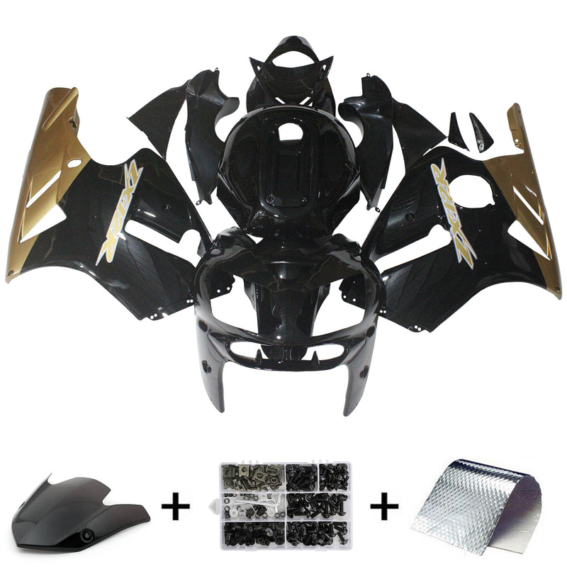 Fairings Kawasaki ZX12R Ninja Black &amp; Gold ZX12R (2002-2005) عام