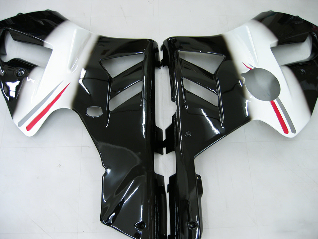 Fairings Kawasaki ZX12R Ninja Black White West  (2002-2005) Generic
