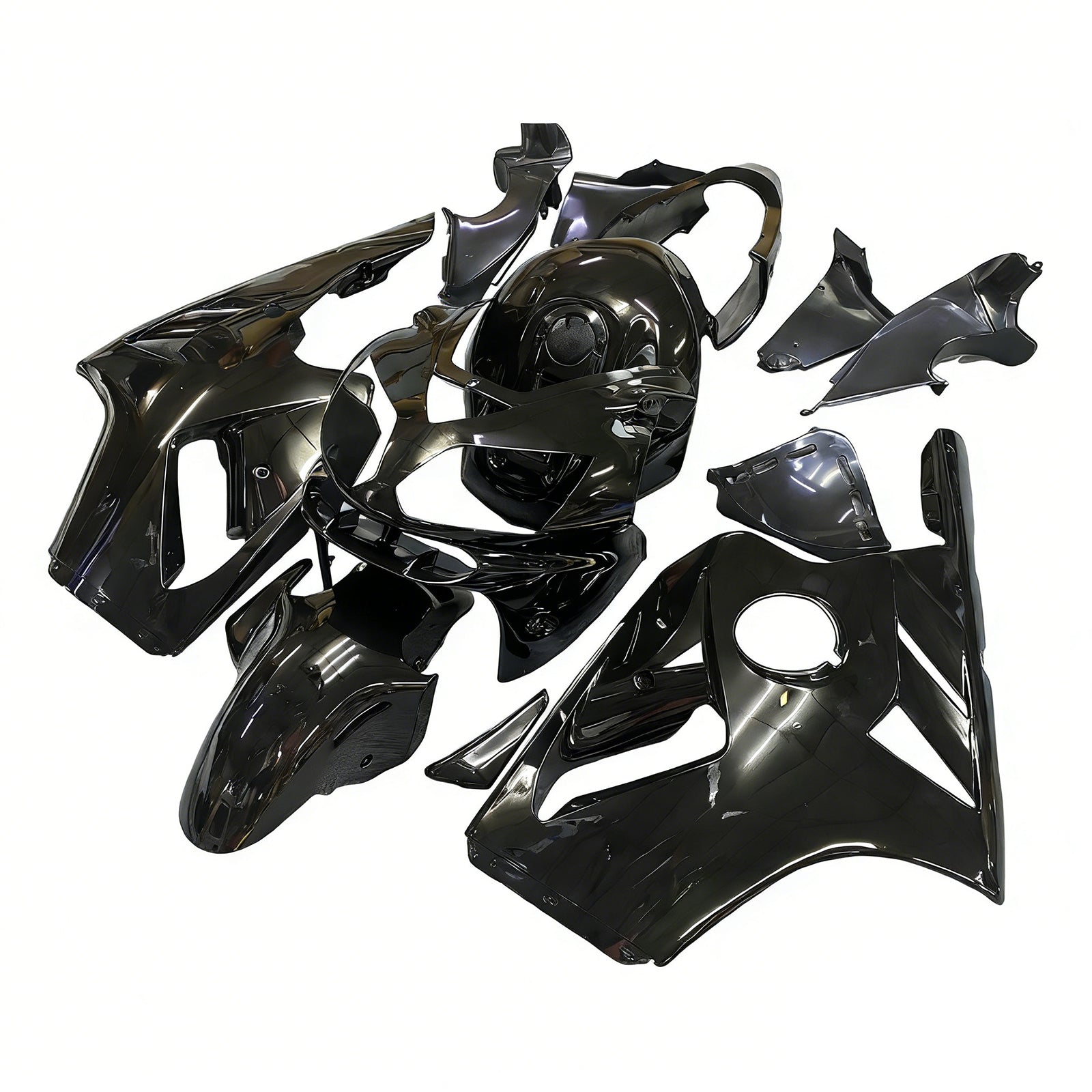 Fairings 2002-2005 Kawasaki ZX12R Black ZX12R Generic