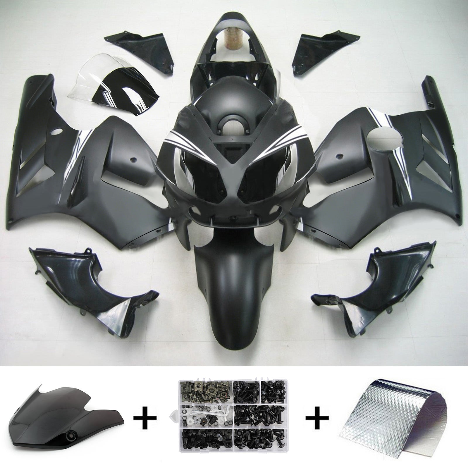 Kawasaki ZX12R 2002-2005 Fairing Kit Bodywork Plastic ABS