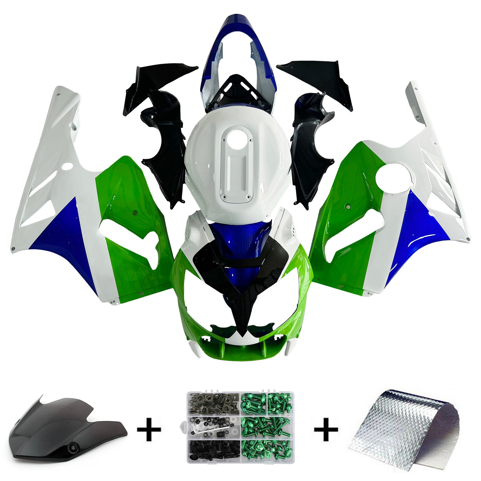 Kawasaki ZX12R 2002-2005 Fairing Kit Bodywork Plastic ABS