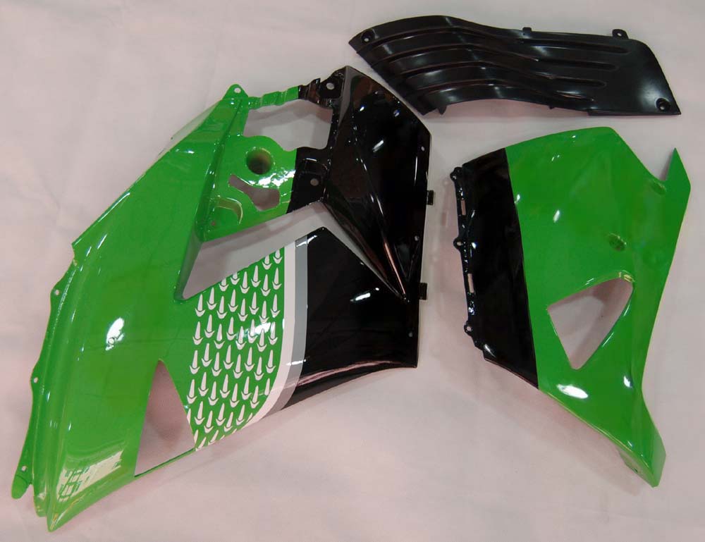 Carenados 2006-2011 Kawasaki ZX14R Verde Negro No.56 Nakano Genérico