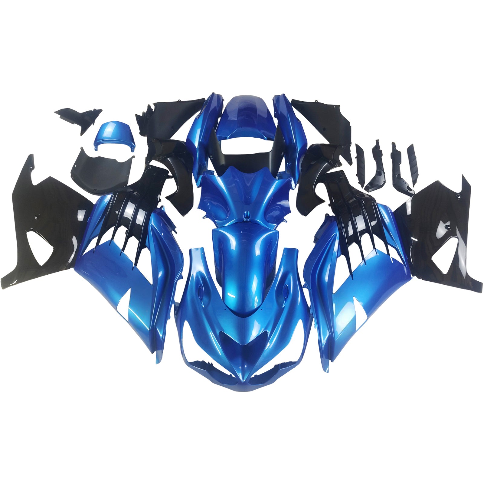 페어링 플라스틱 2012-2022 가와사키 ZX14R 닌자 블루 제네릭
