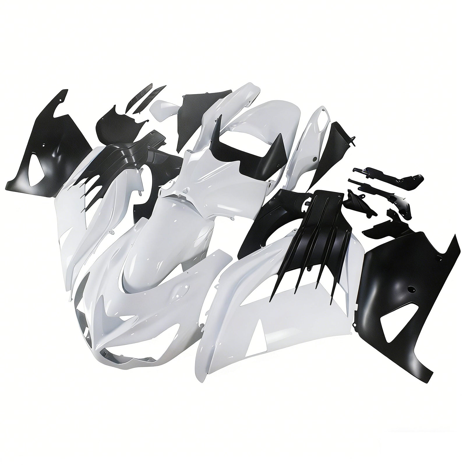 Carenados Plásticos 2012-2022 Kawasaki ZX14R Ninja Blanco Genérico