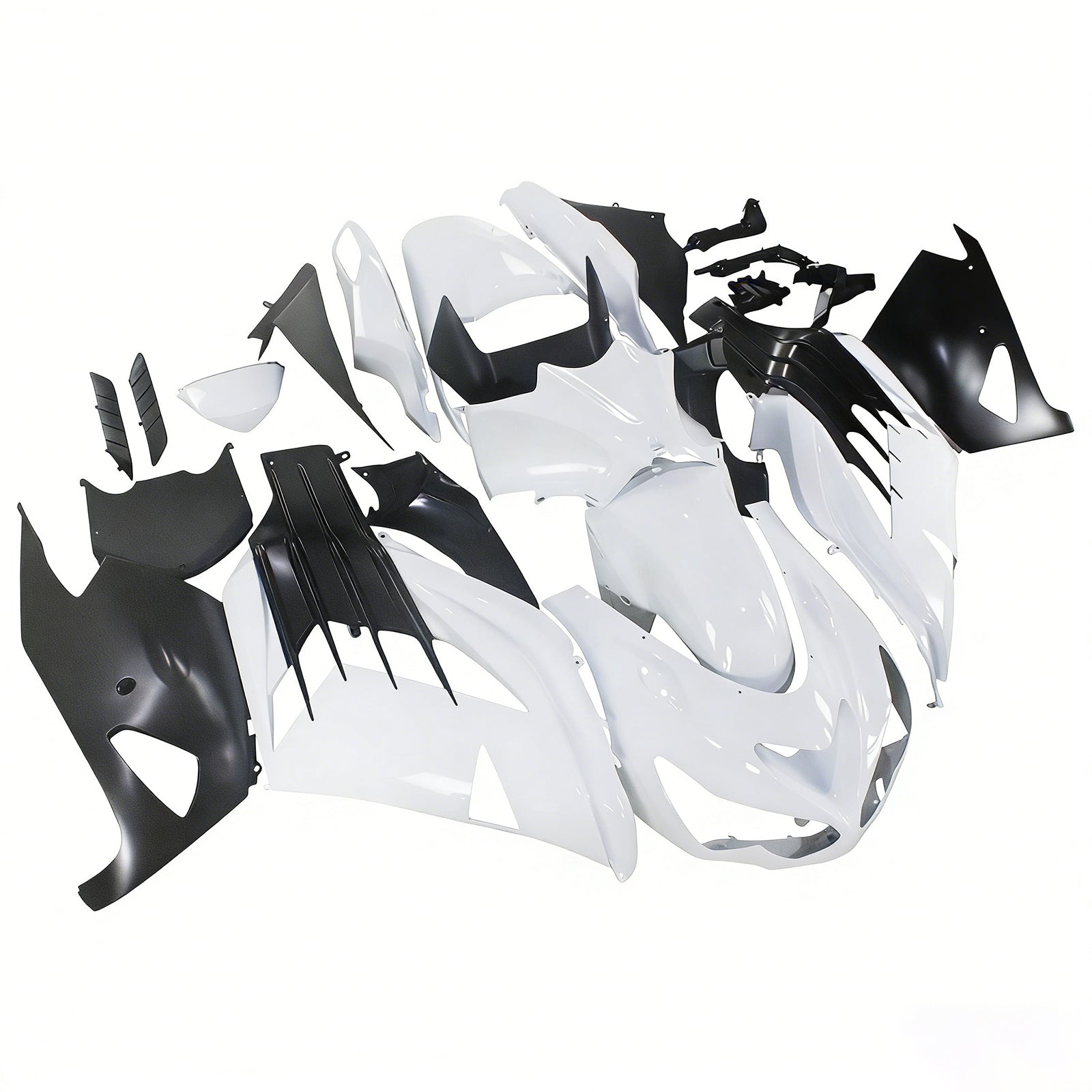 Carenados Plásticos 2012-2022 Kawasaki ZX14R Ninja Blanco Genérico