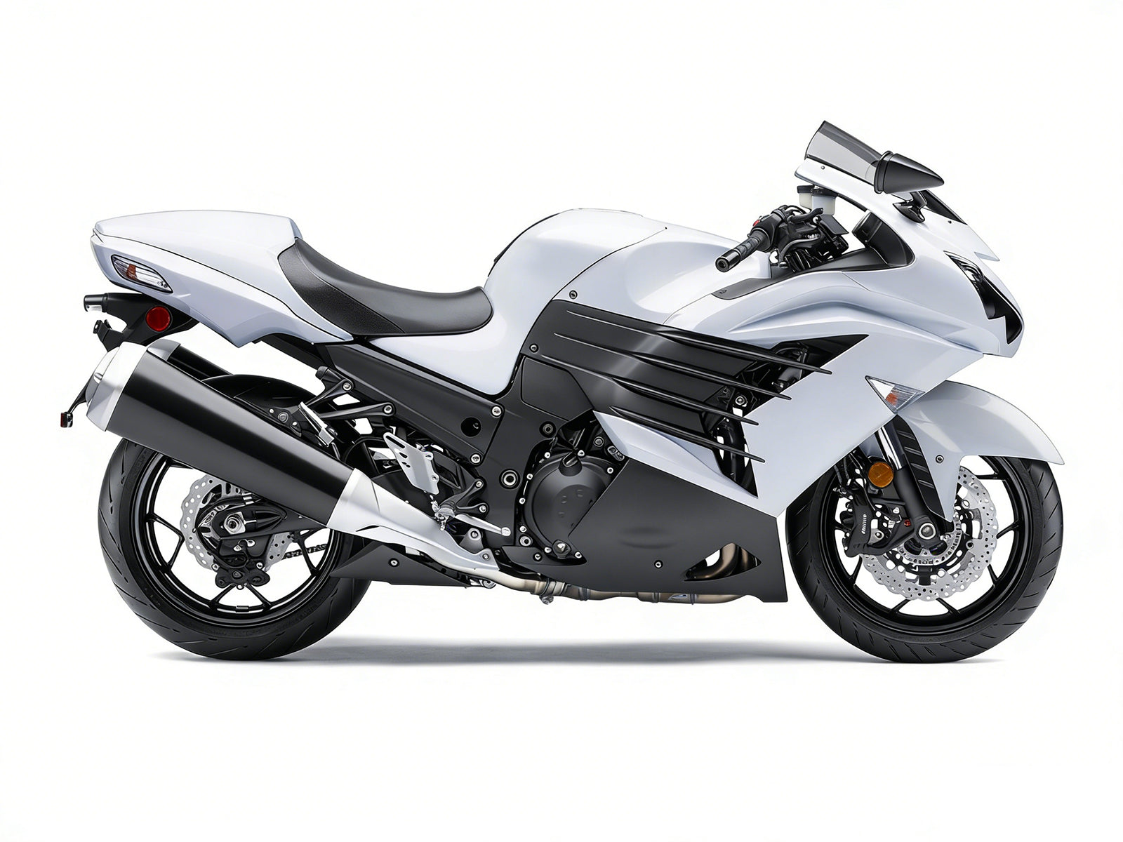 Carenados Plásticos 2012-2022 Kawasaki ZX14R Ninja Blanco Genérico