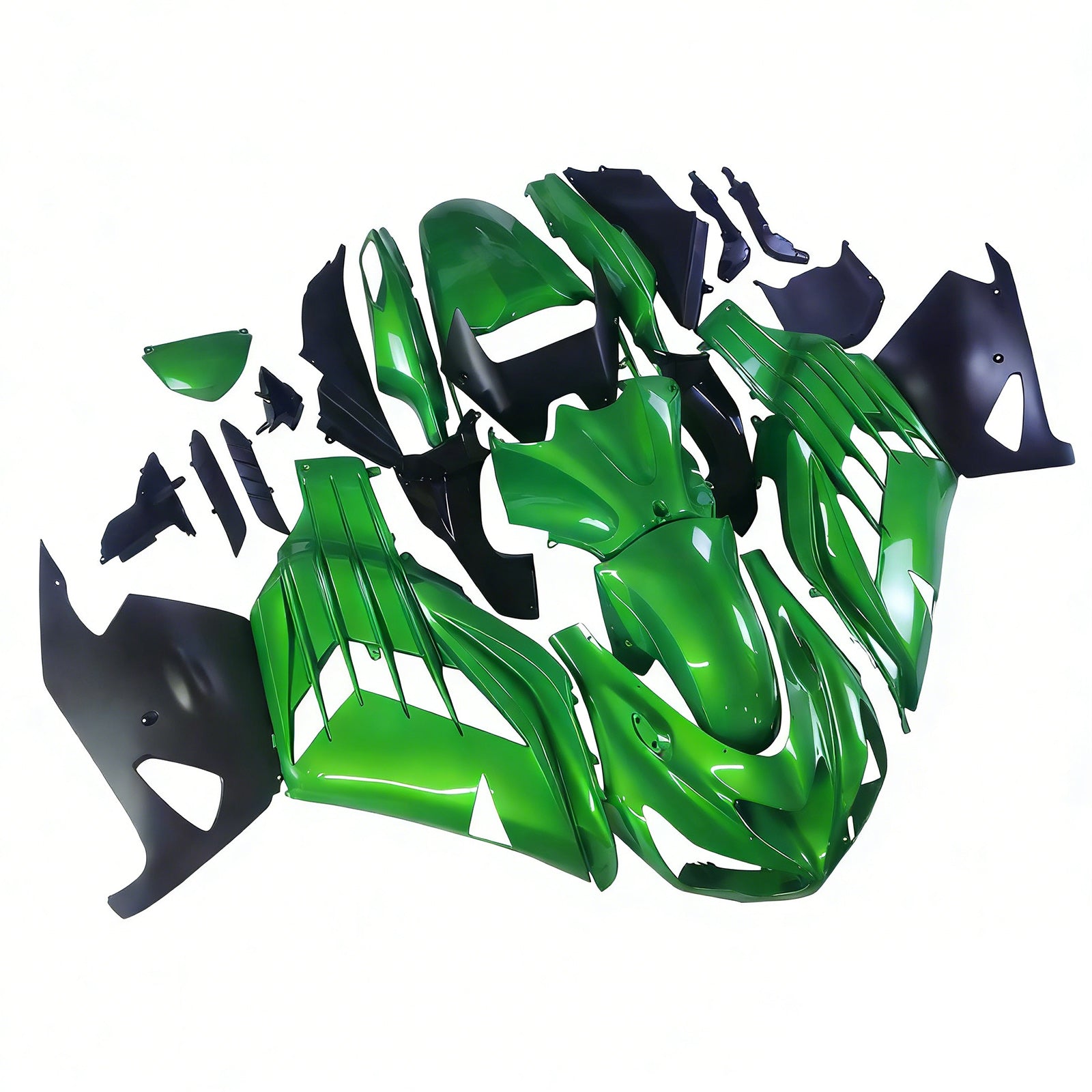 Carenados Plásticos 2012-2022 Kawasaki ZX14R Ninja Verde Genérico