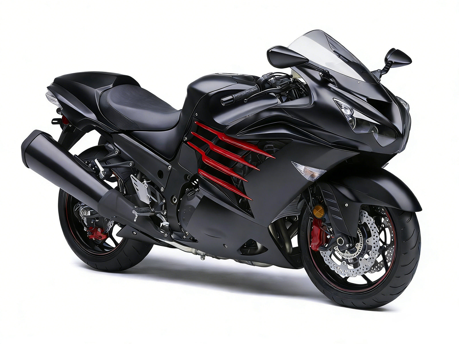 Fairings Plastics 2012-2022 Kawasaki ZX14R Ninja Black Red Generic