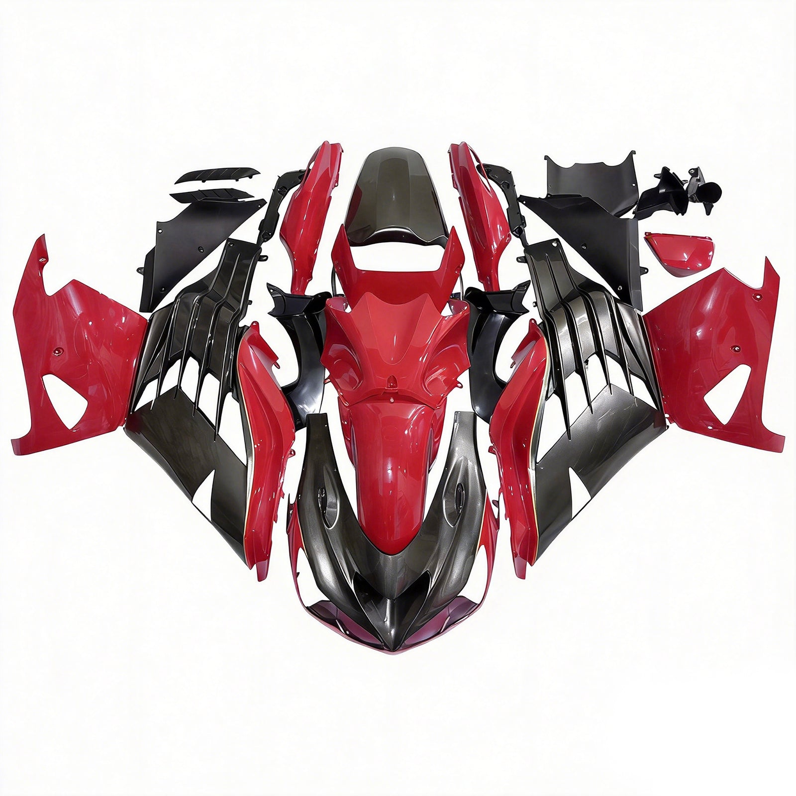 Fairings Plastics 2012-2022 Kawasaki ZX14R Ninja Red Bronze Generic