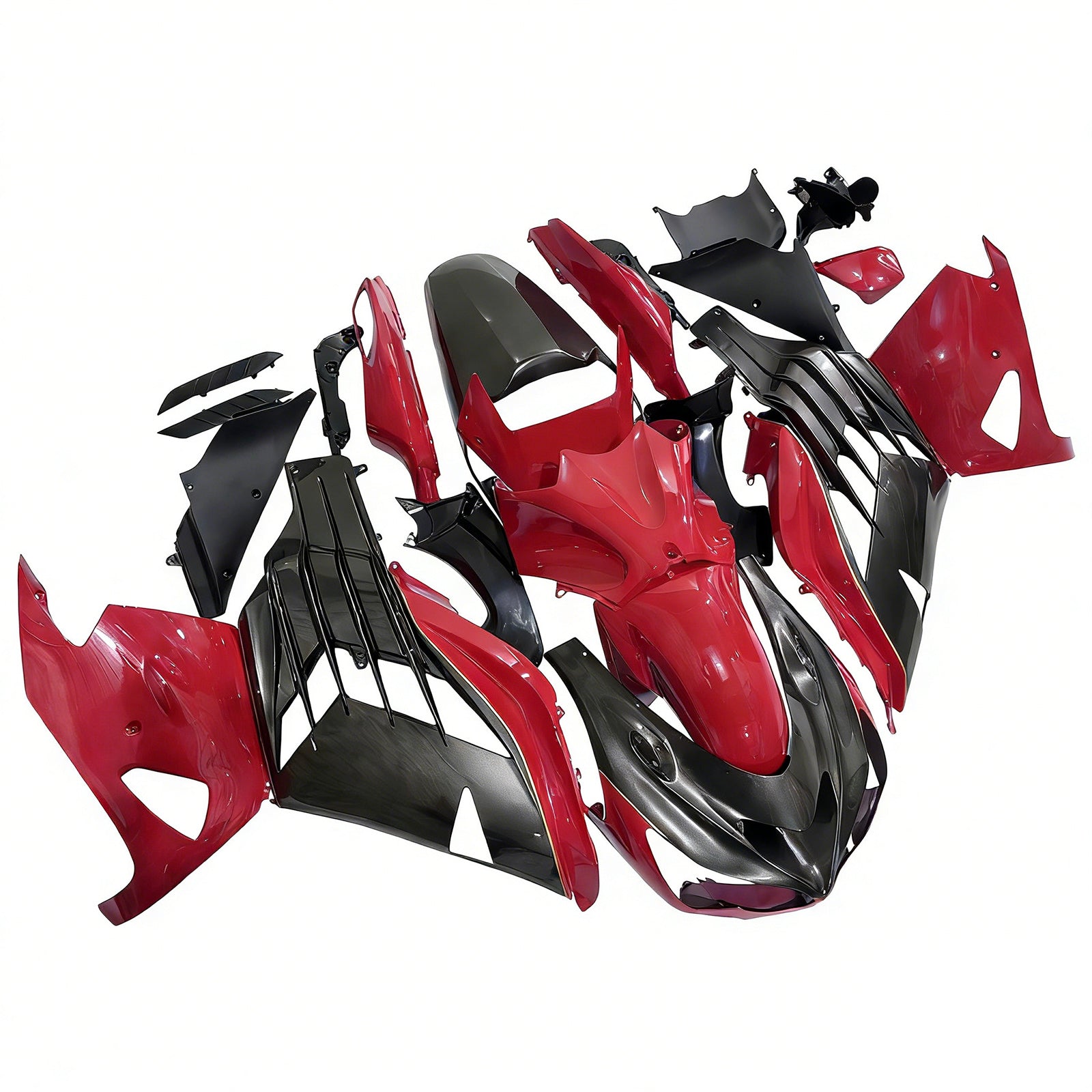 Fairings Plastics 2012-2022 Kawasaki ZX14R Ninja Red Bronze Generic