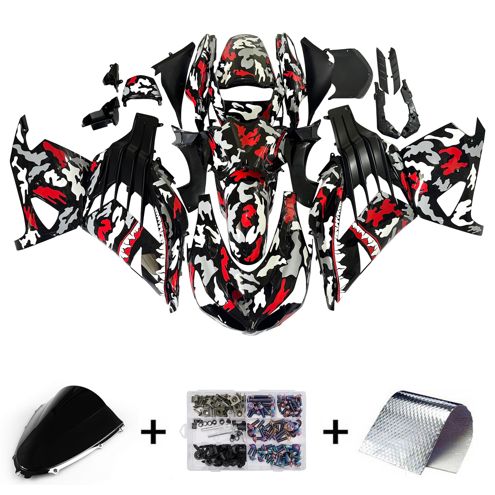 Injection Fairing Kit Bodywork fit For Kawasaki ZX14R ZZR1400 2012-2025