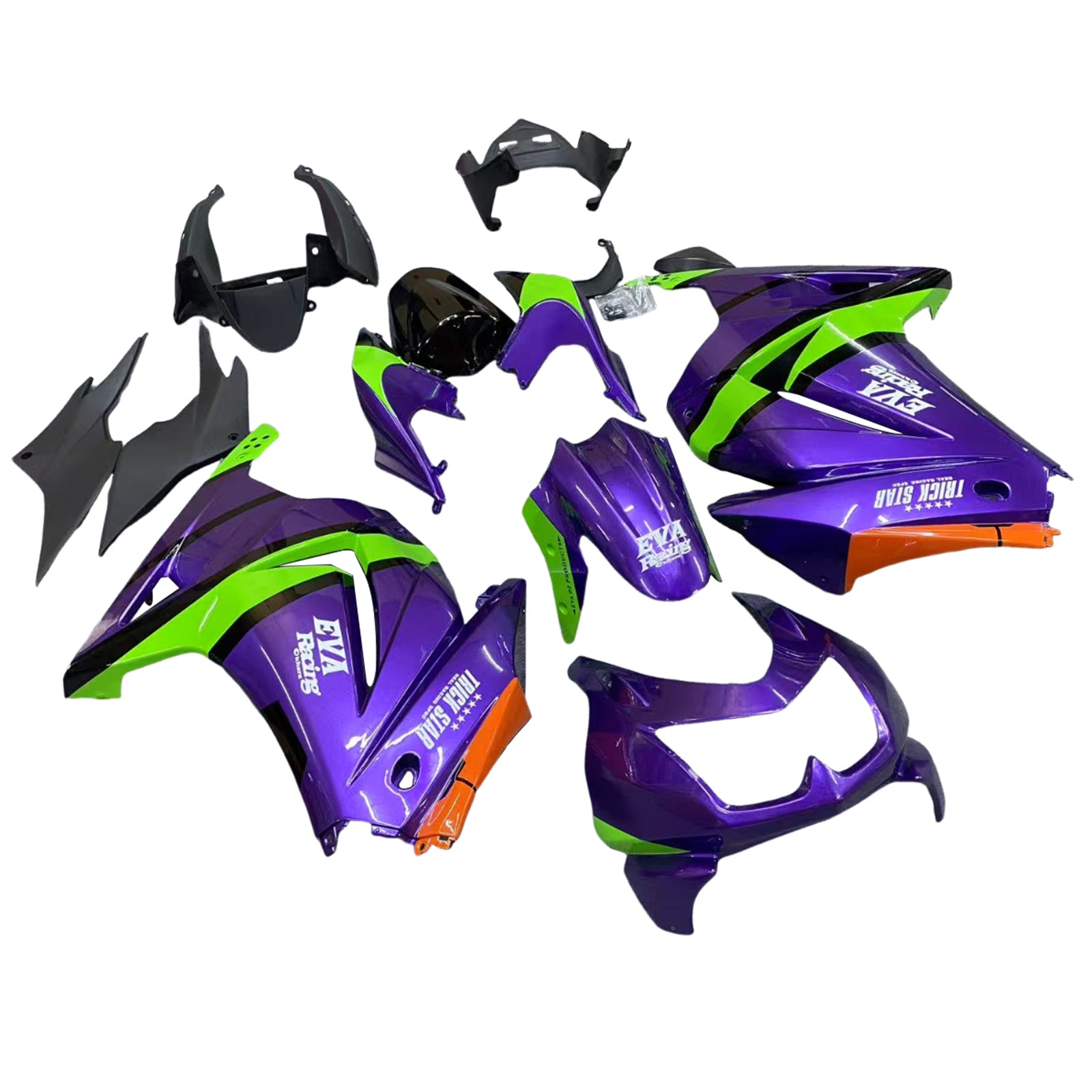 Kawasaki EX250 Ninja250R 2008-2012 Fairing Kit Bodywork Plastic ABS