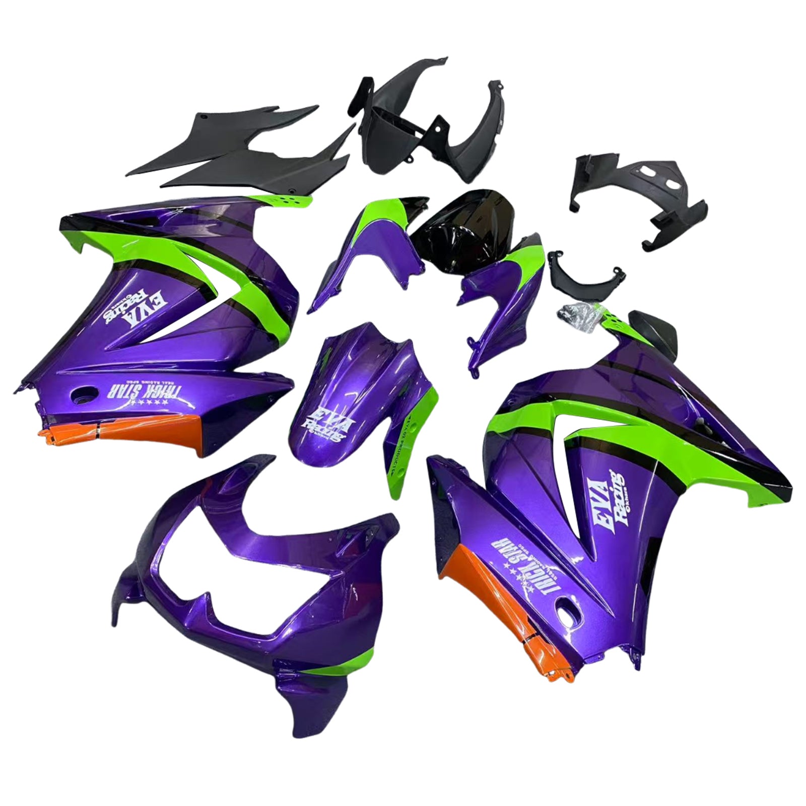 Kawasaki EX250 Ninja250R 2008-2012 Fairing Kit Bodywork Plastic ABS