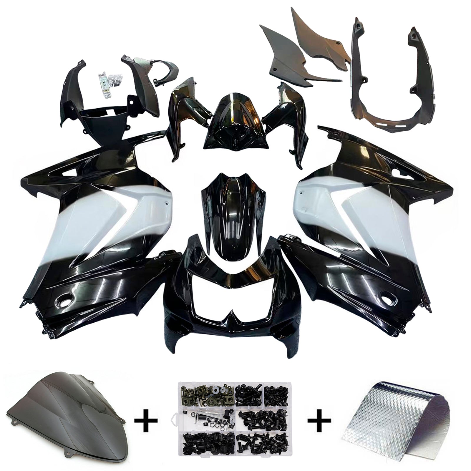 Kawasaki EX250 Ninja250R 2008-2012 Fairing Kit Bodywork Plastic ABS