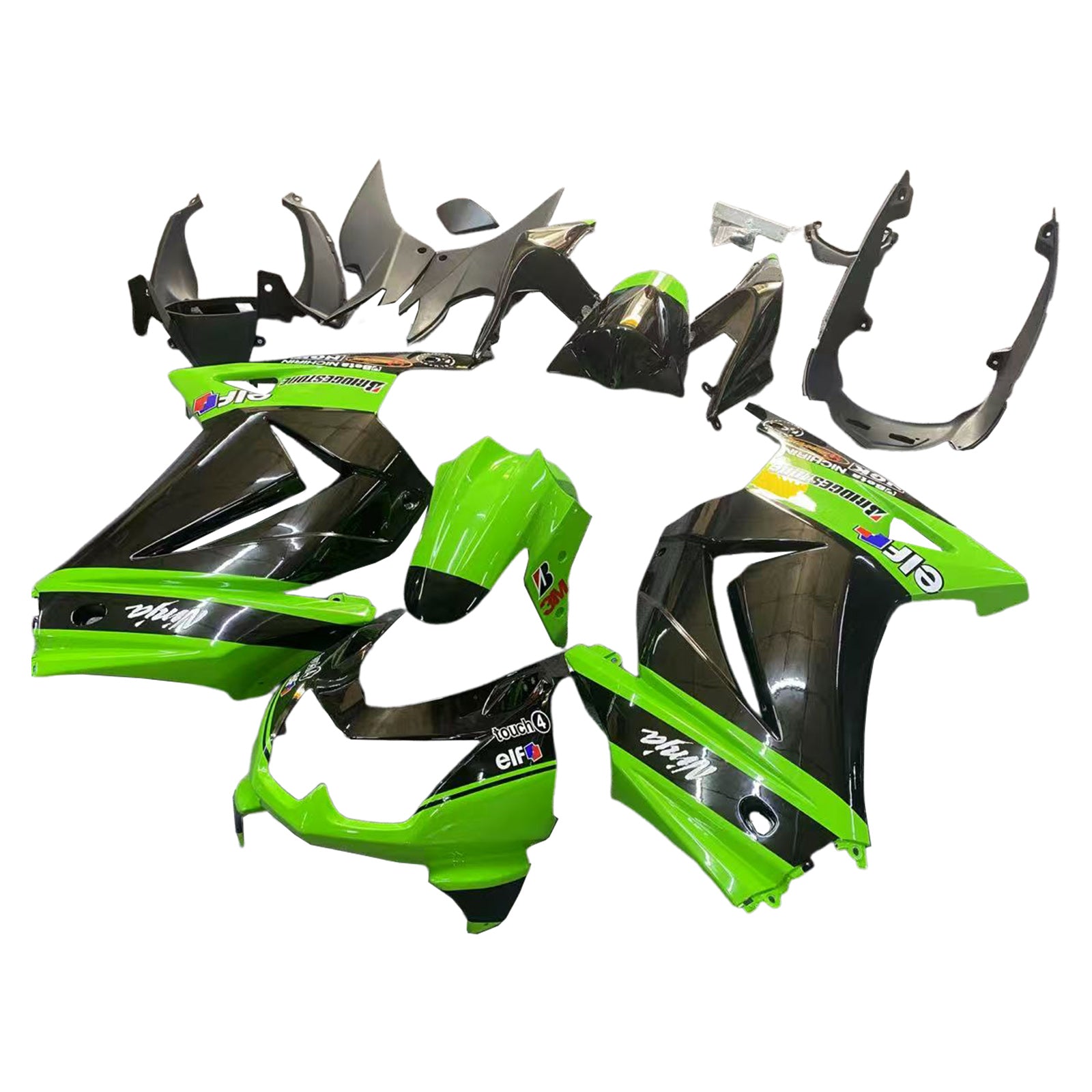 Kawasaki EX250 Ninja250R 2008-2012 Fairing Kit Bodywork Plastic ABS