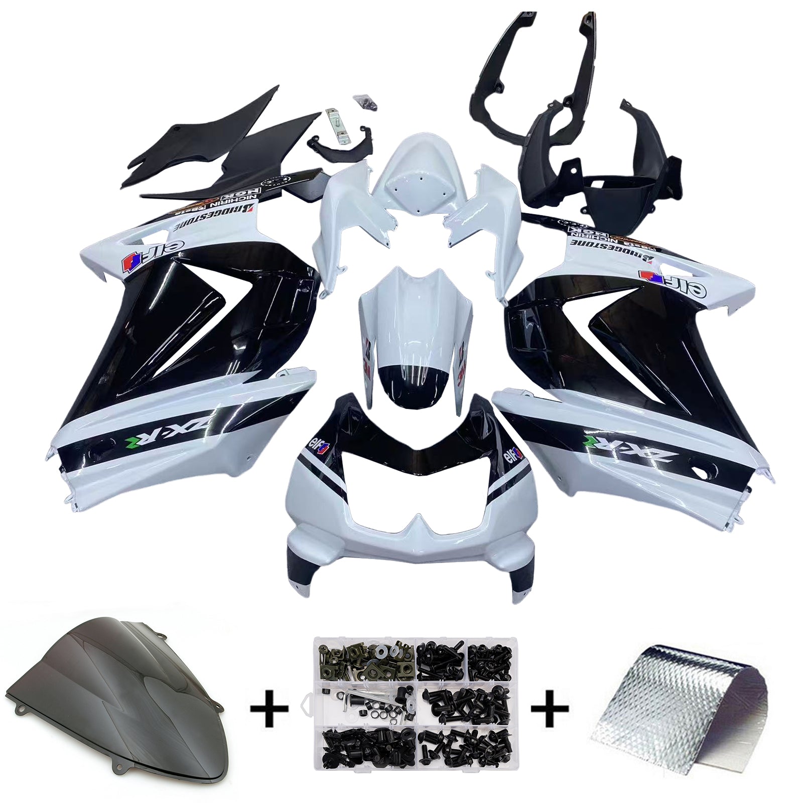 Kawasaki EX250 Ninja250R 2008-2012 Kit Carenado Carrocería Plástico ABS