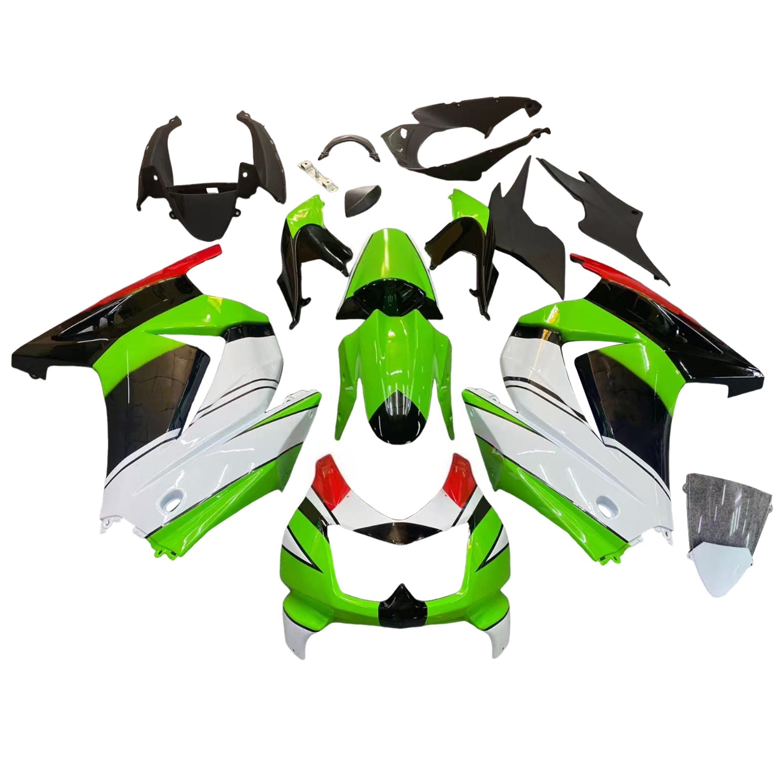 Kawasaki EX250 Ninja250R 2008-2012 Fairing Kit Bodywork Plastic ABS