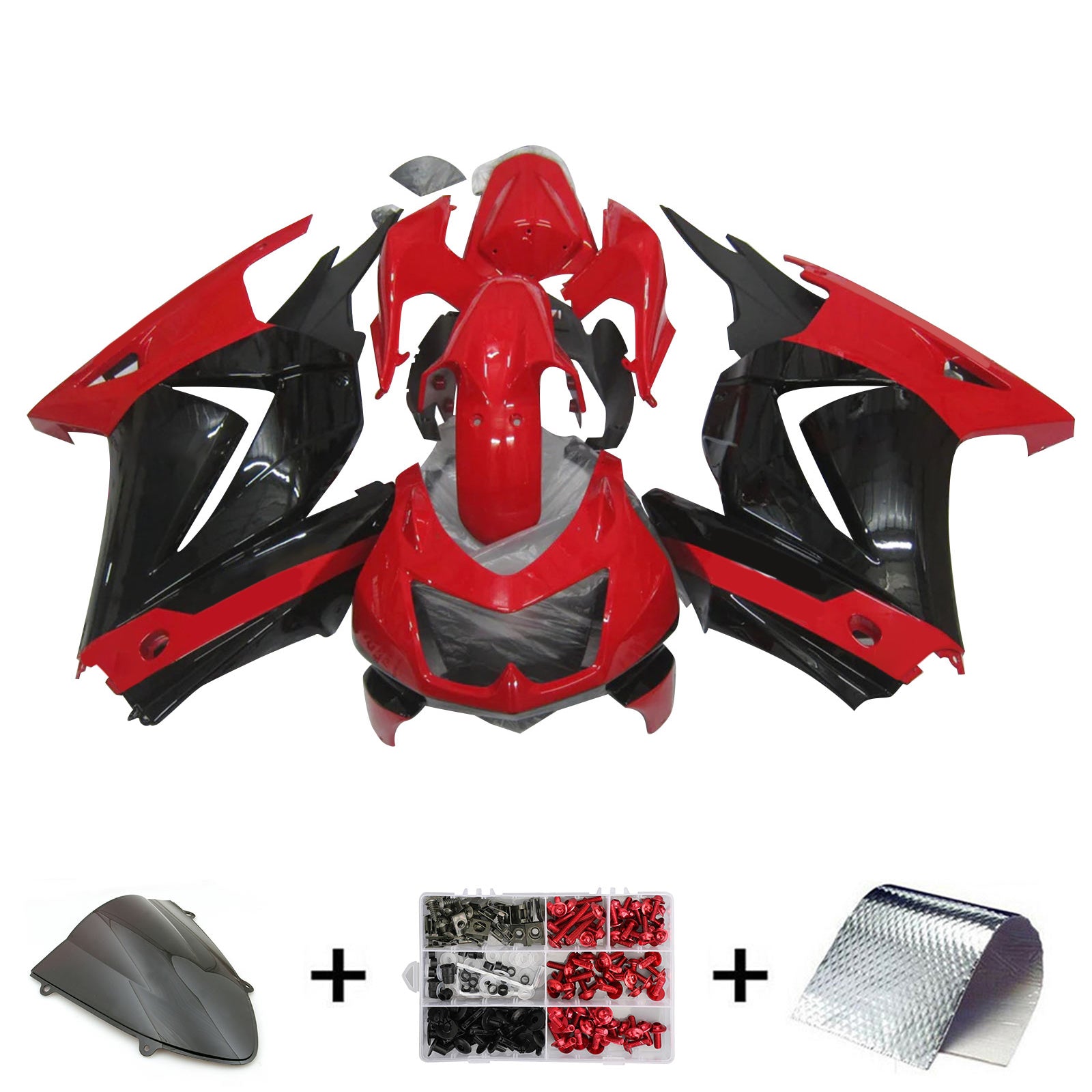 Kawasaki EX250 Ninja250R 2008-2012 Fairing Kit Bodywork Plastic ABS